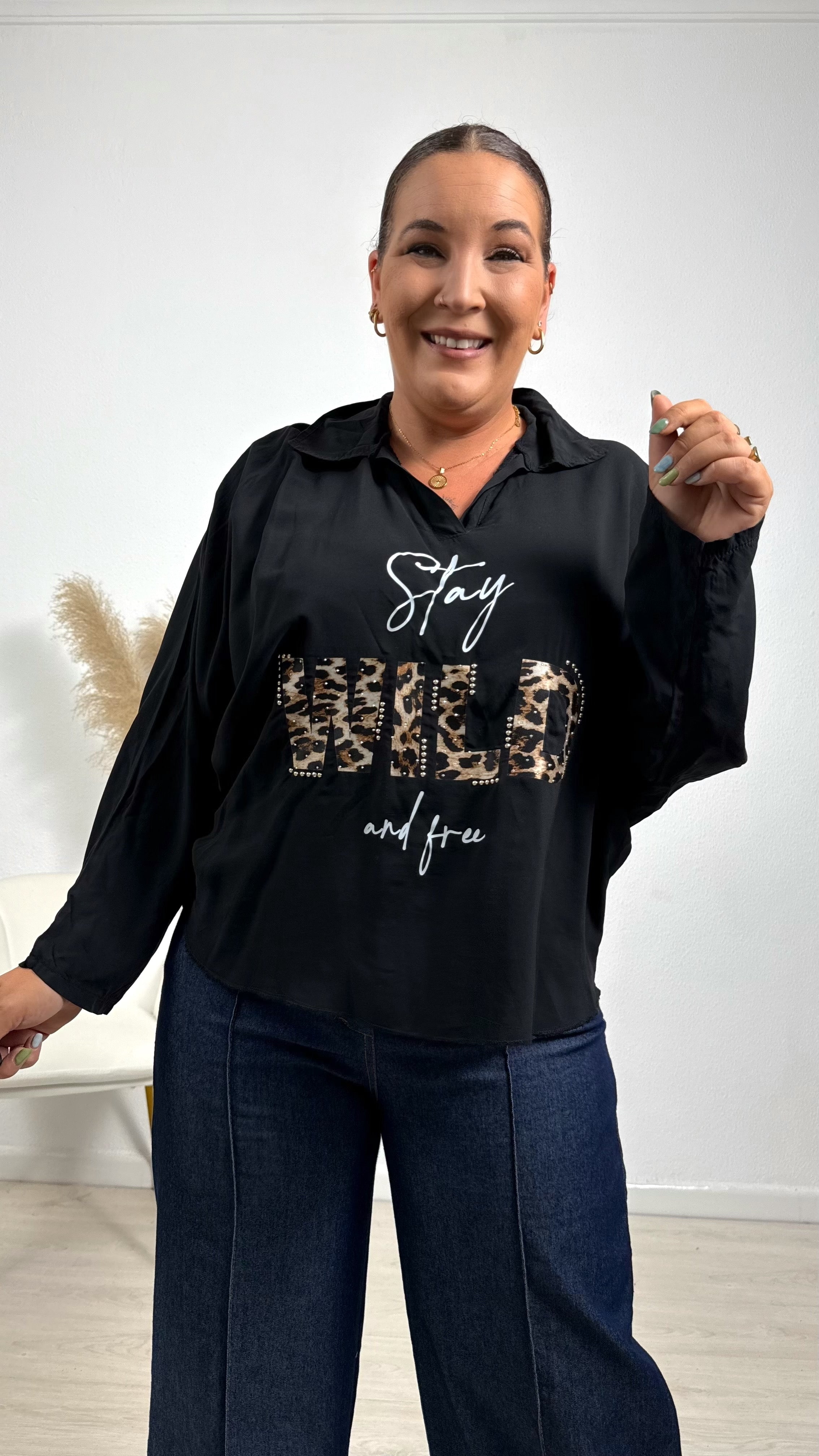 Blusa Estefania negra