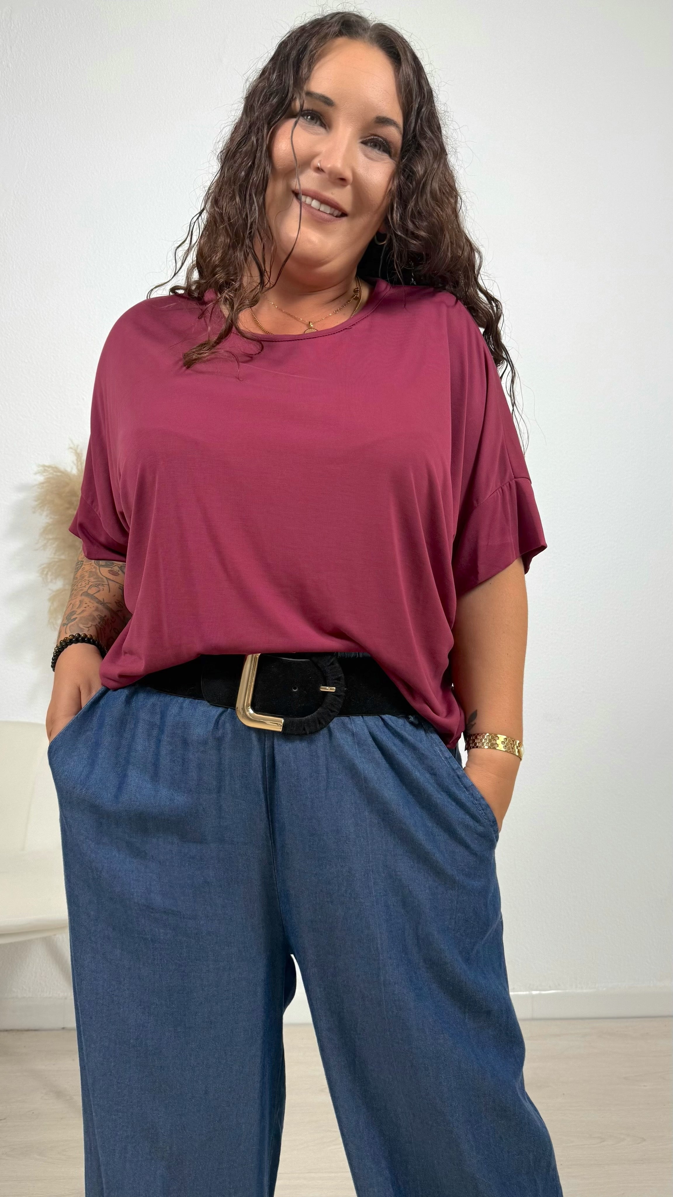 Camiseta Morgan Granate