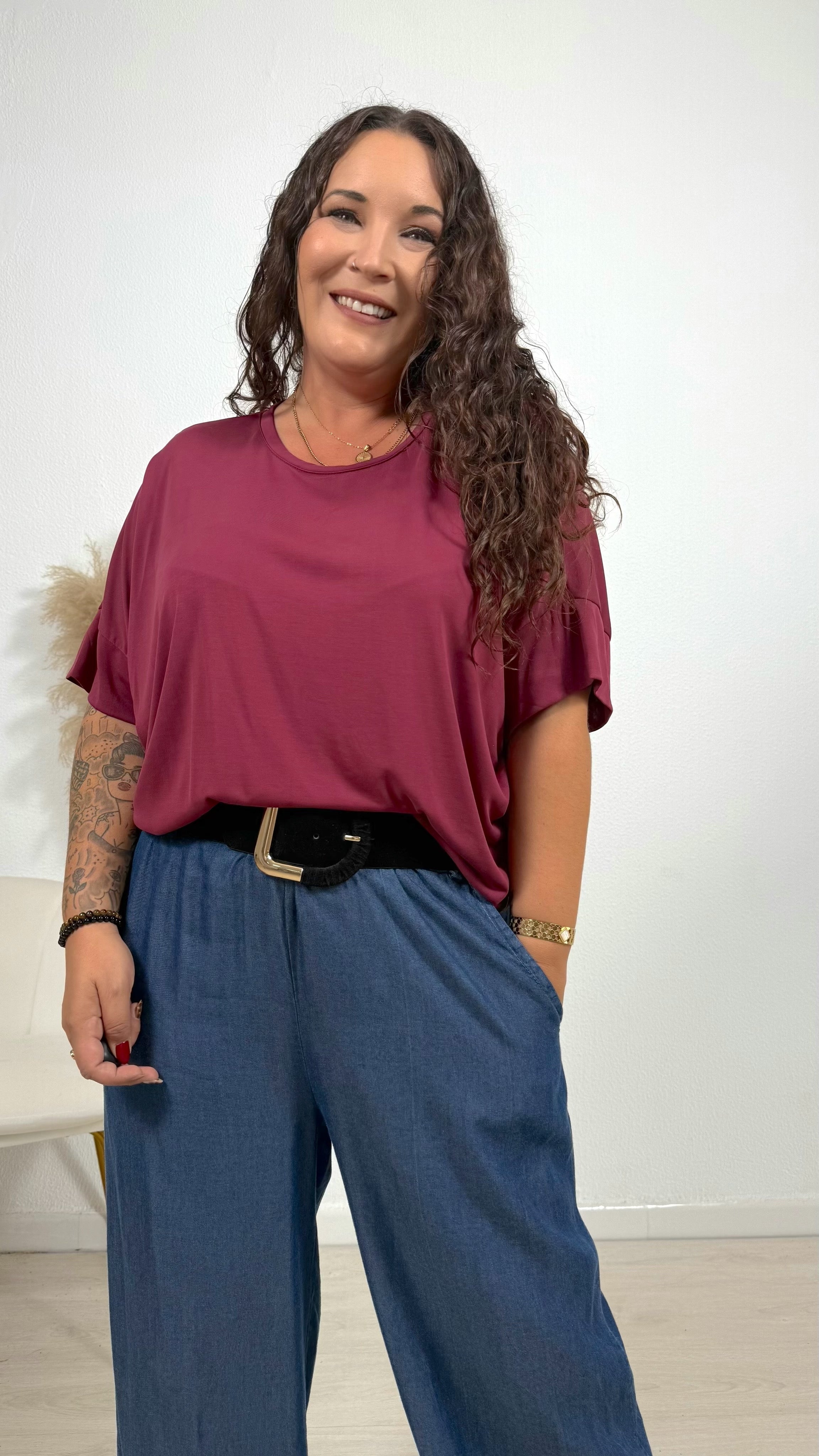 Camiseta Morgan Granate