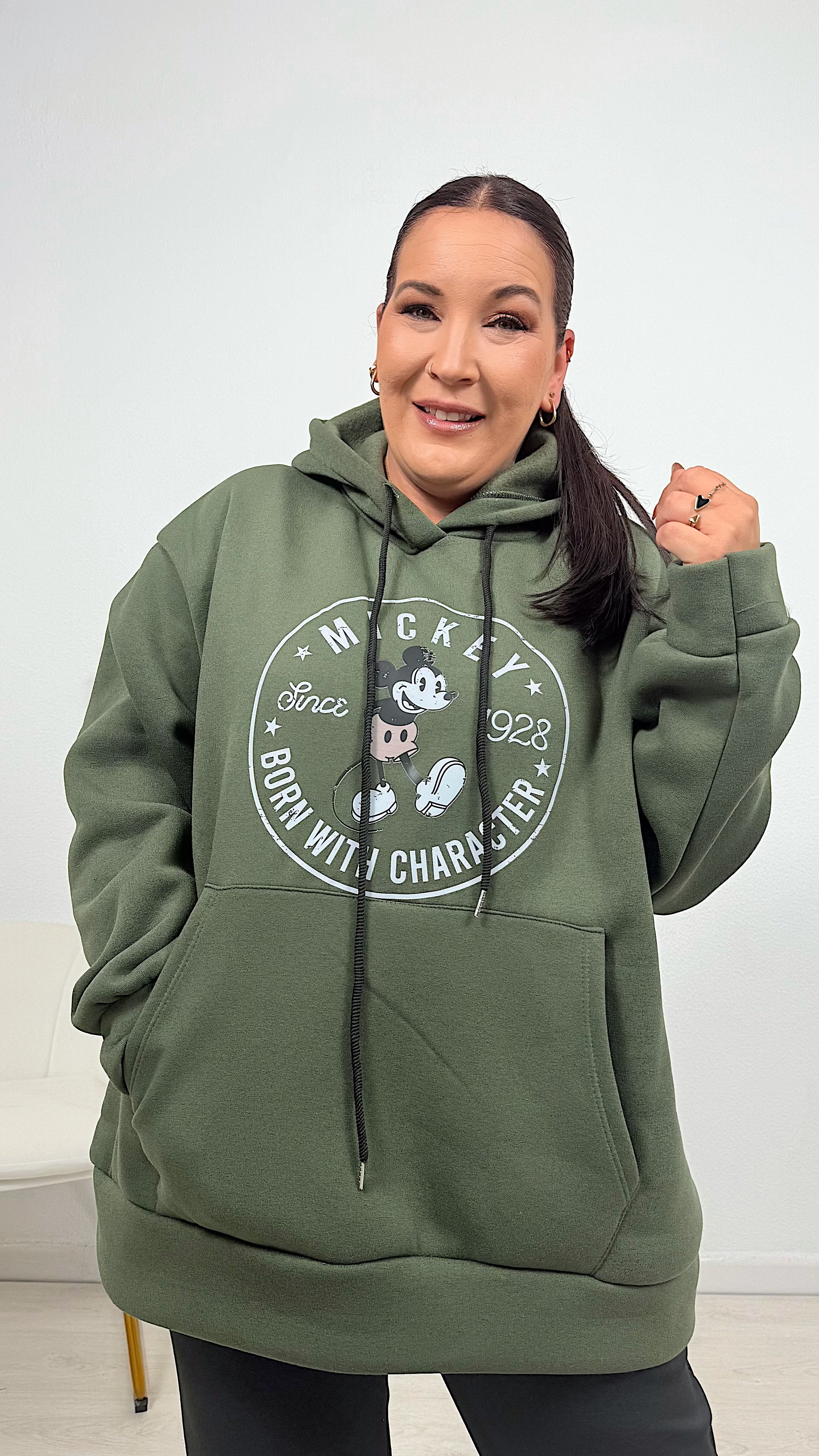 SUDADERA VINTAGE VERDE