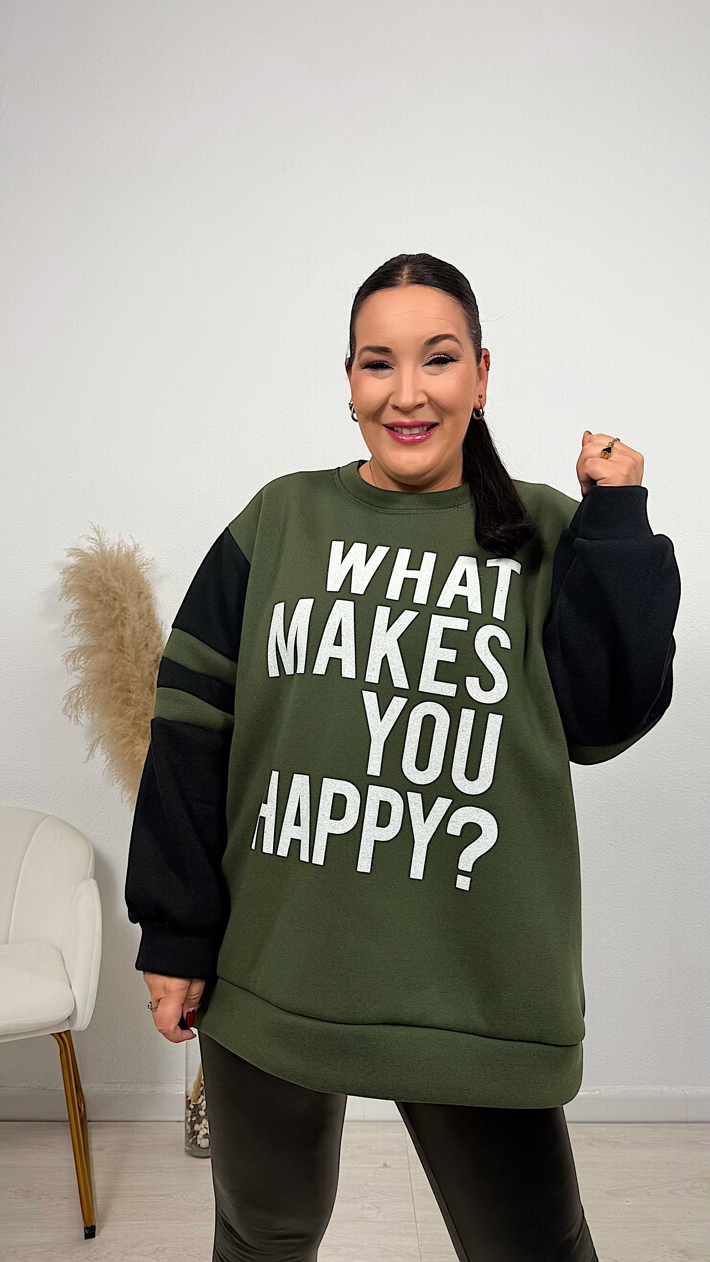 SUDADERA HAPPY VERDE