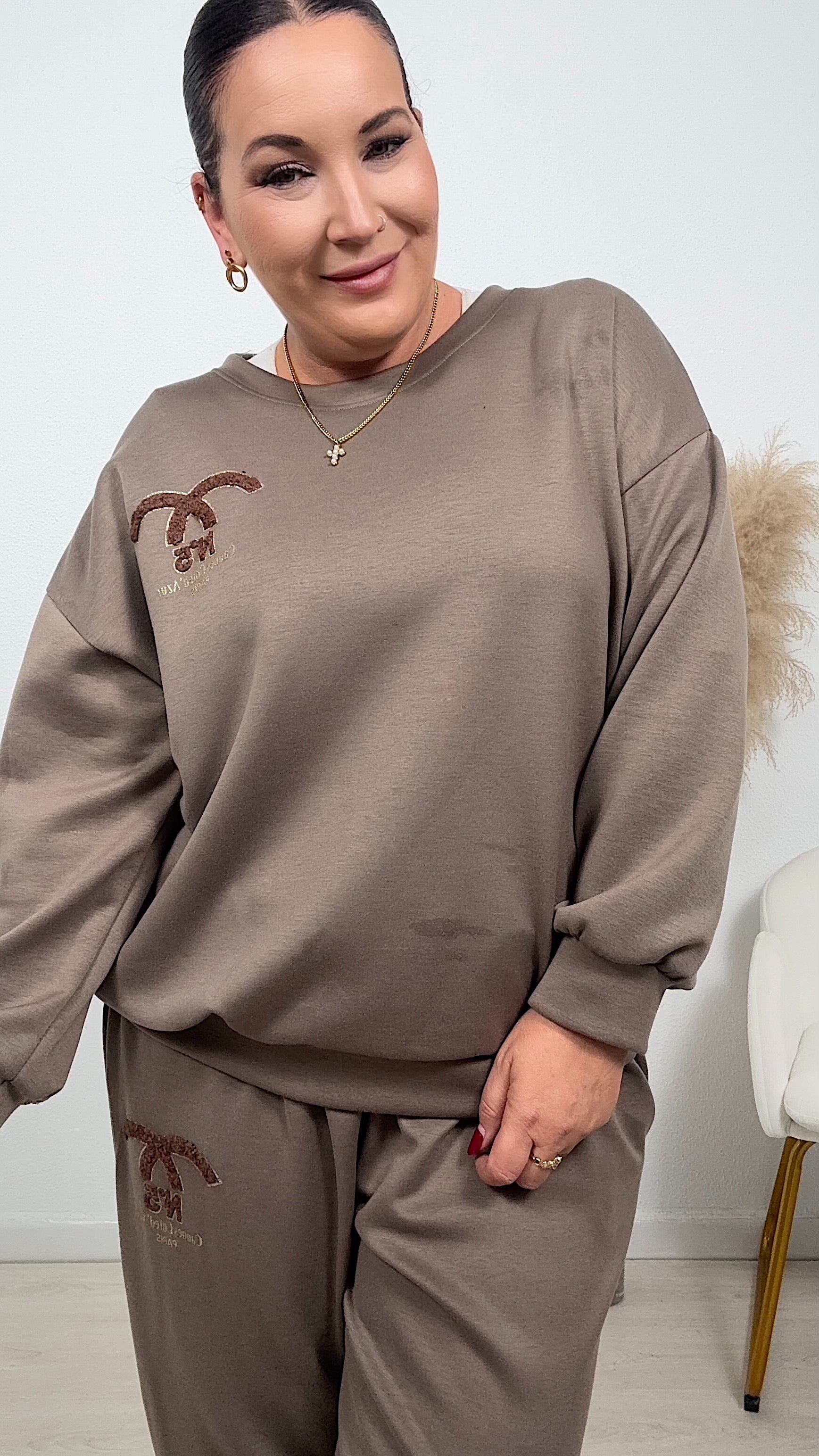 SUDADERA REINA TAUPE