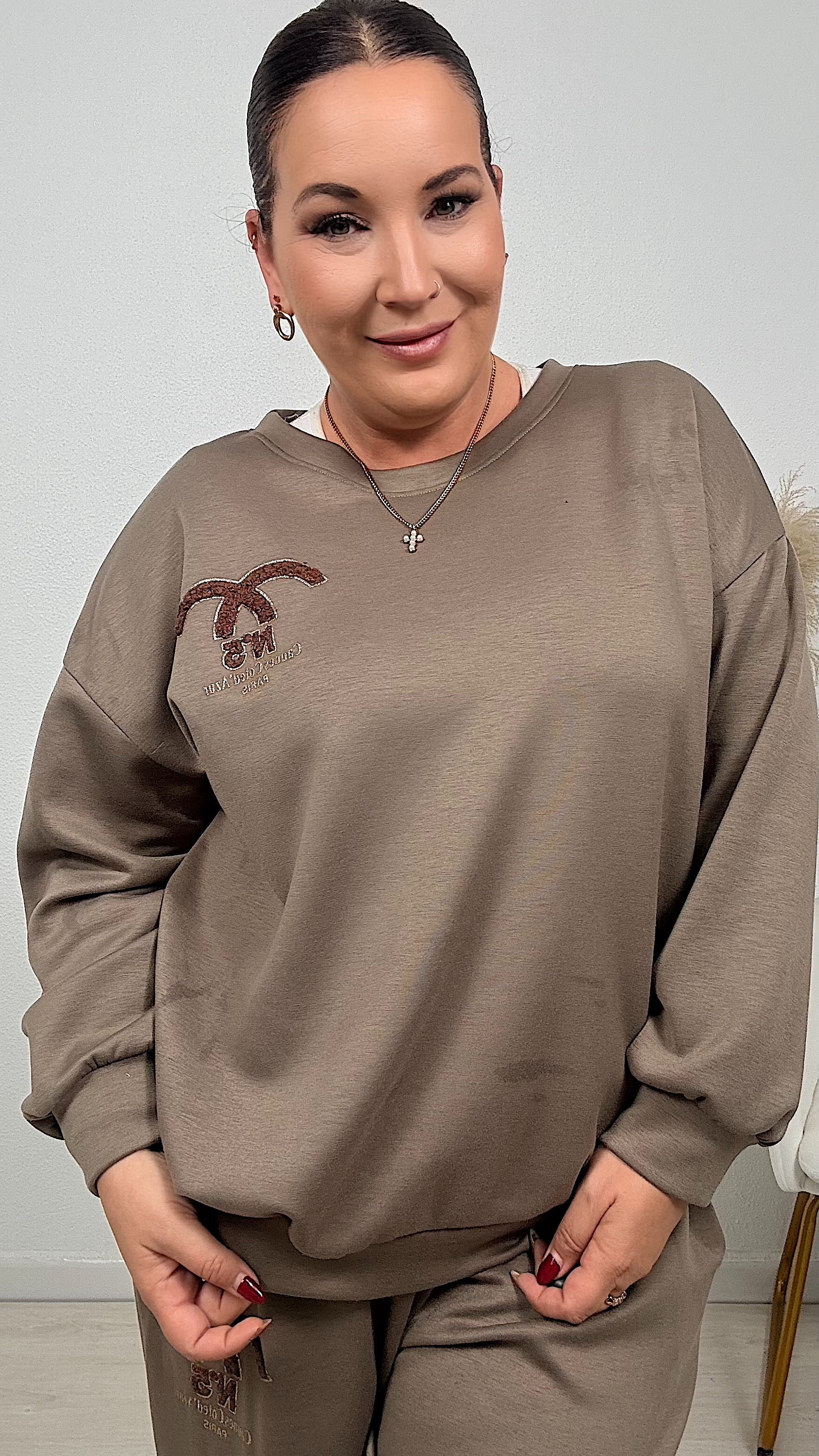 SUDADERA REINA TAUPE