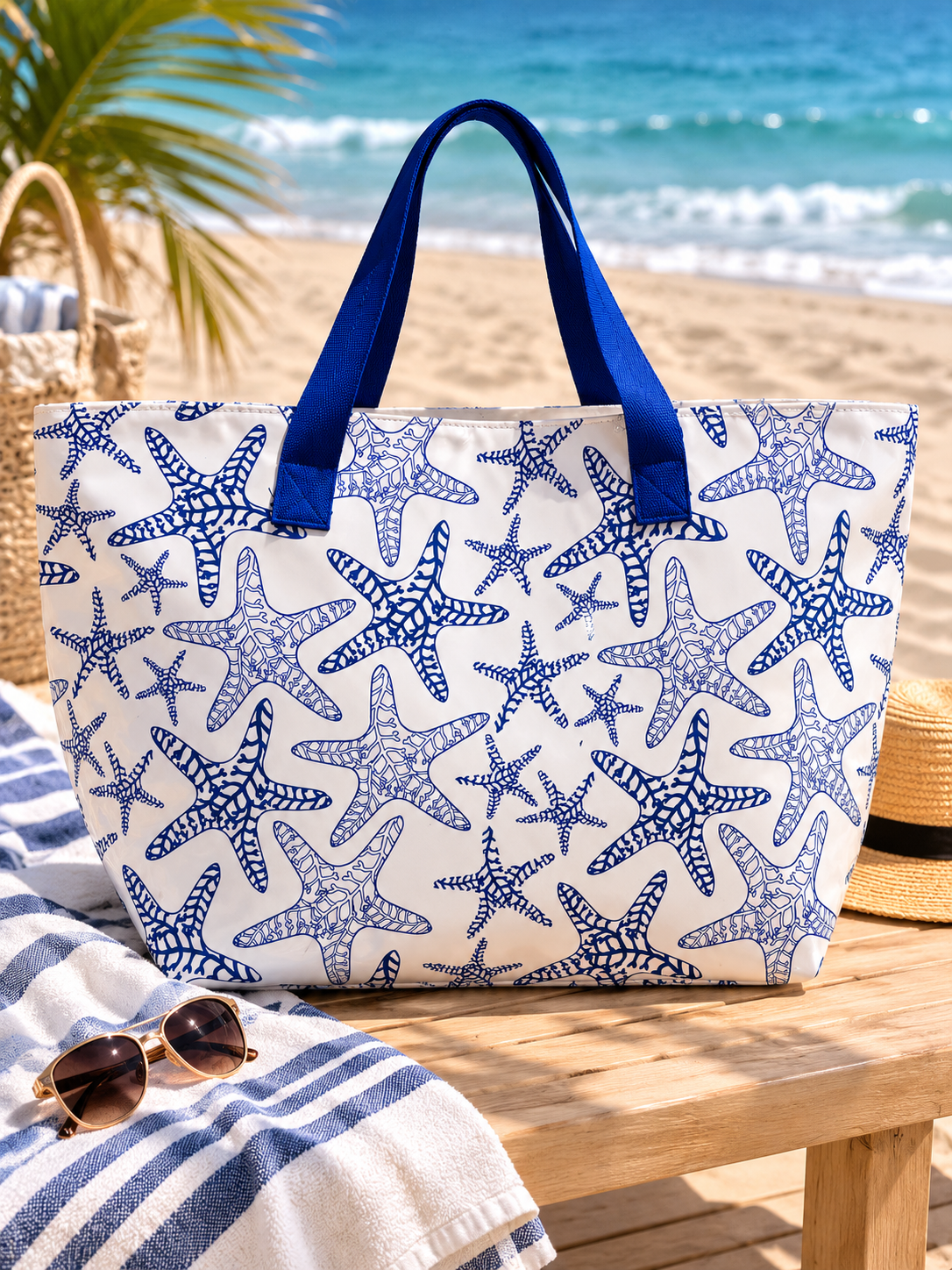 Bolso de playa estrellas marinas