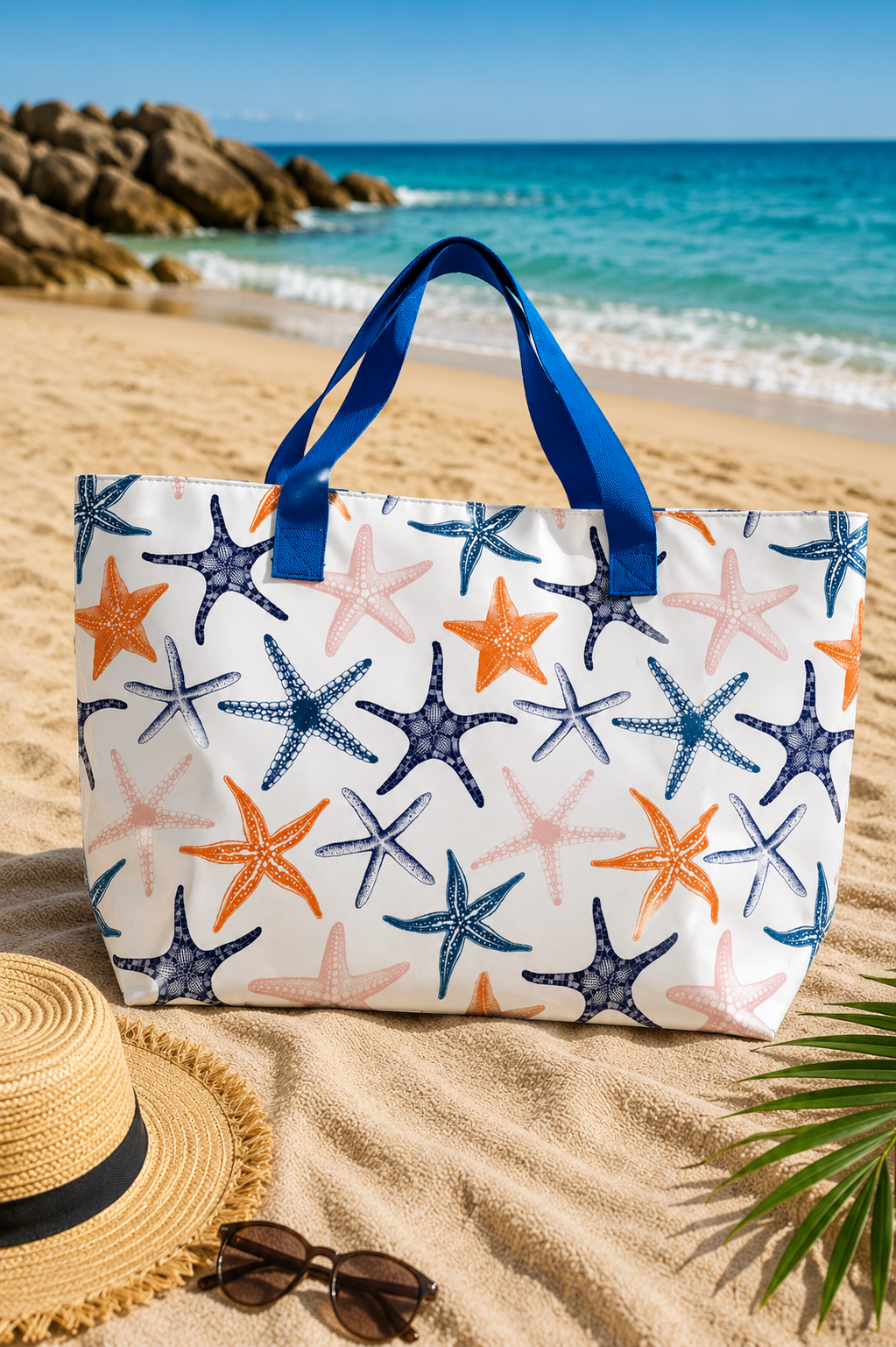 Bolso de playa estrellas marinas