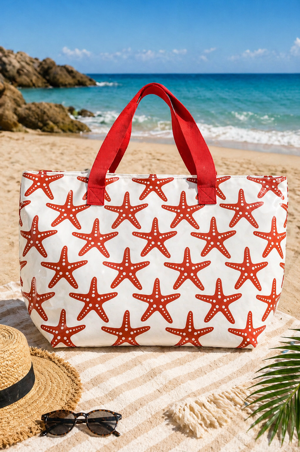 Bolso de playa estrellas marinas