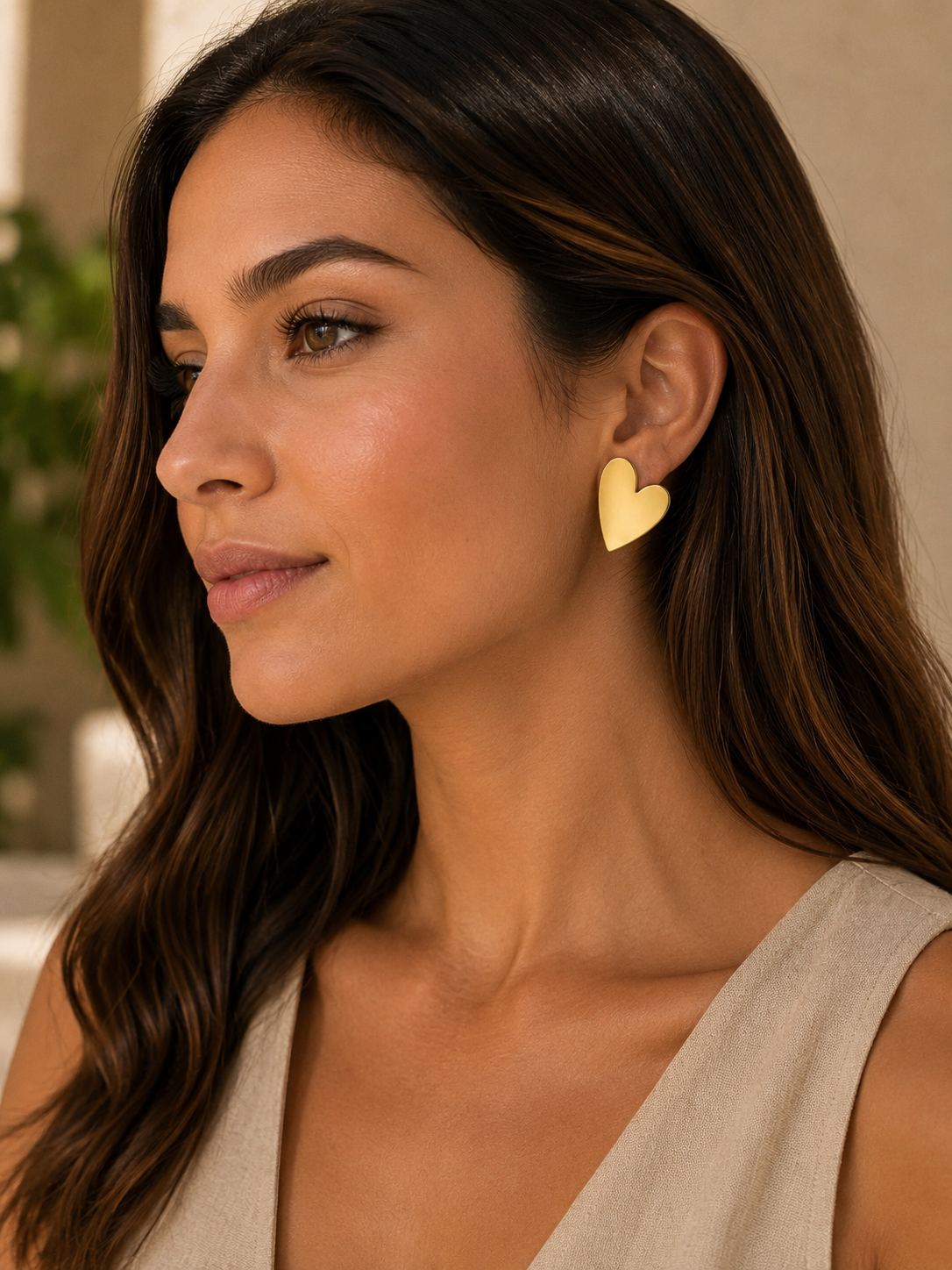 PENDIENTES DORADO CORAZON 456