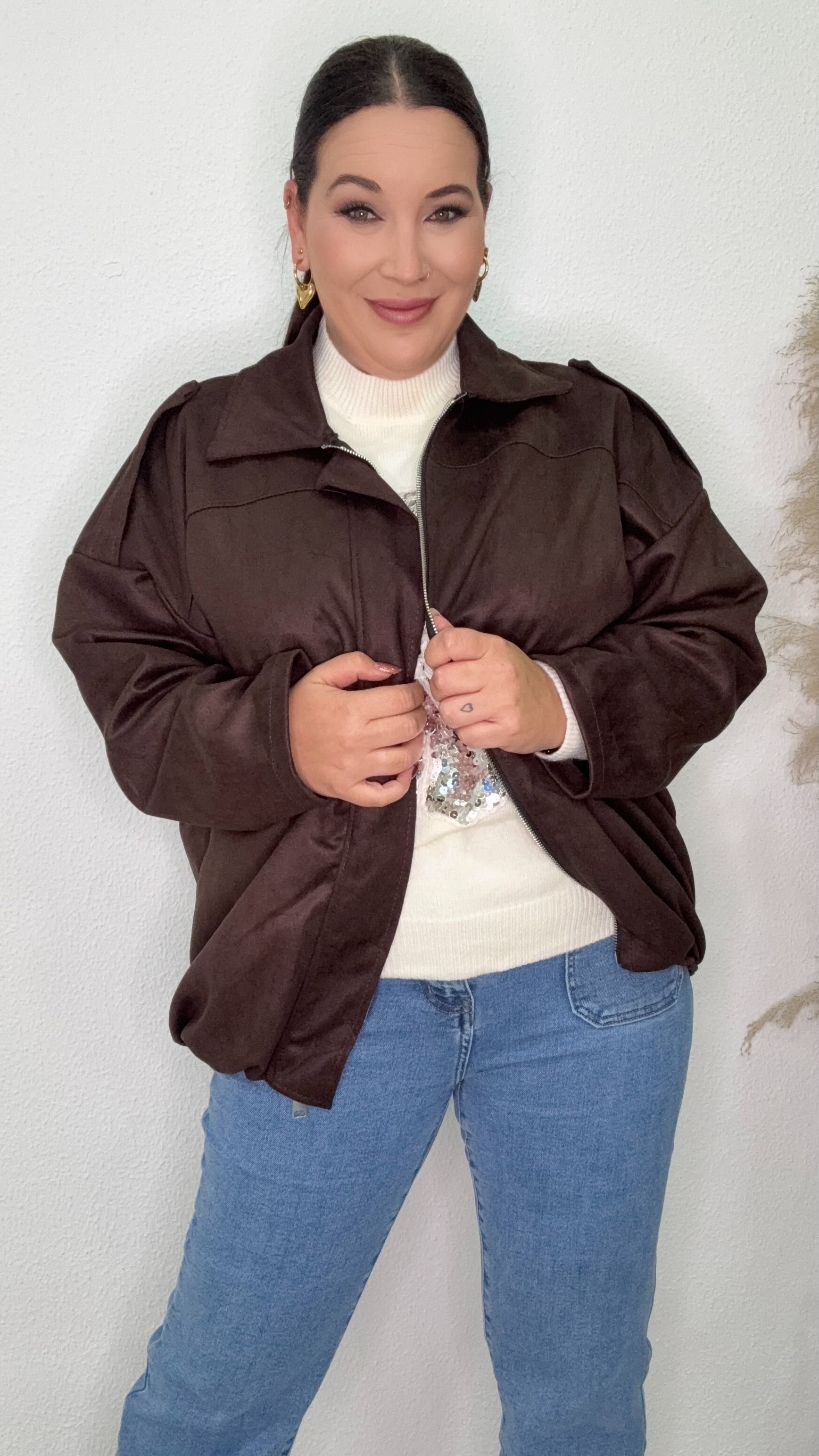 CHAQUETA ALBA MARRON