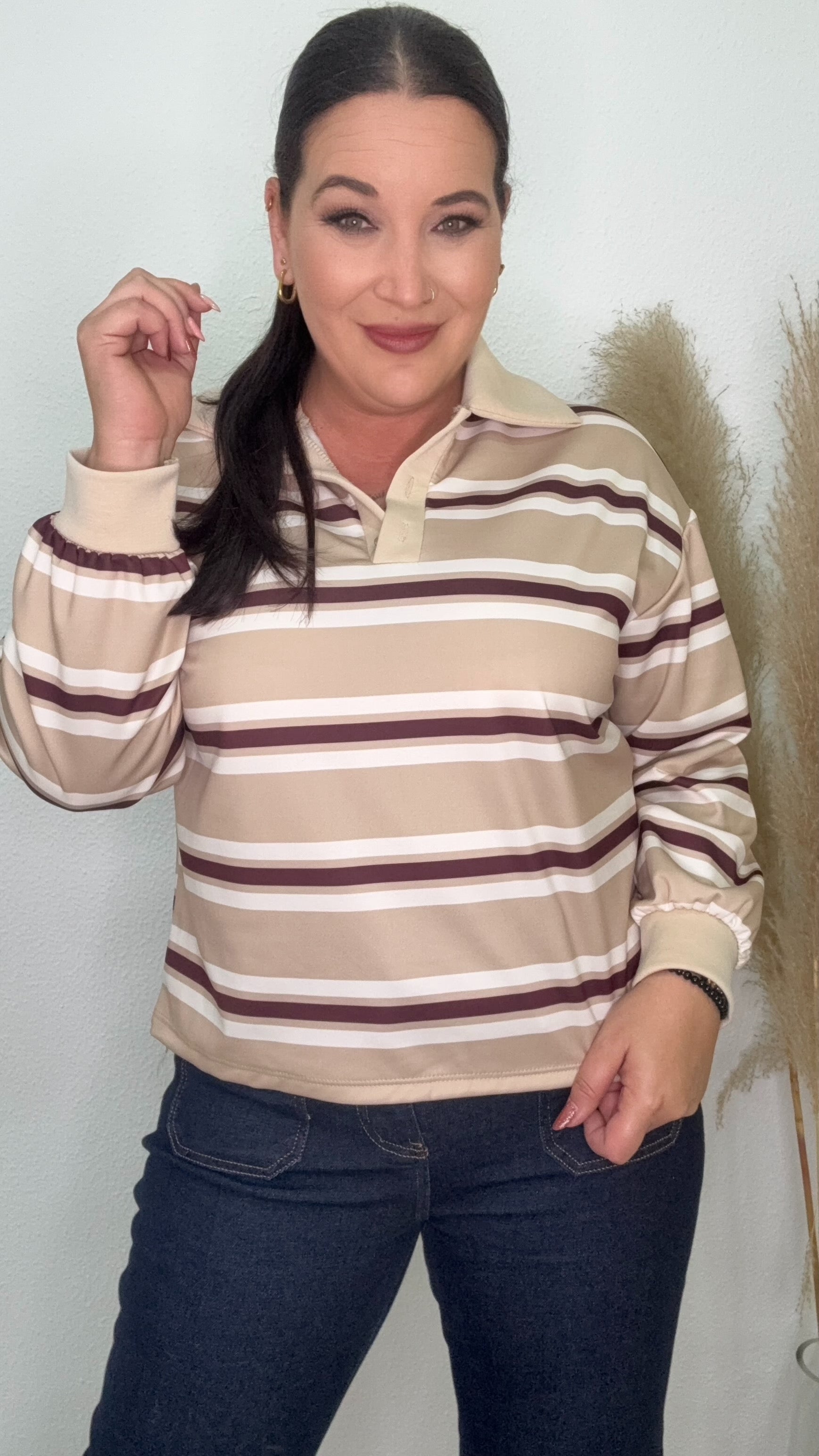 SUDADERA CLAUDIA BEIGE