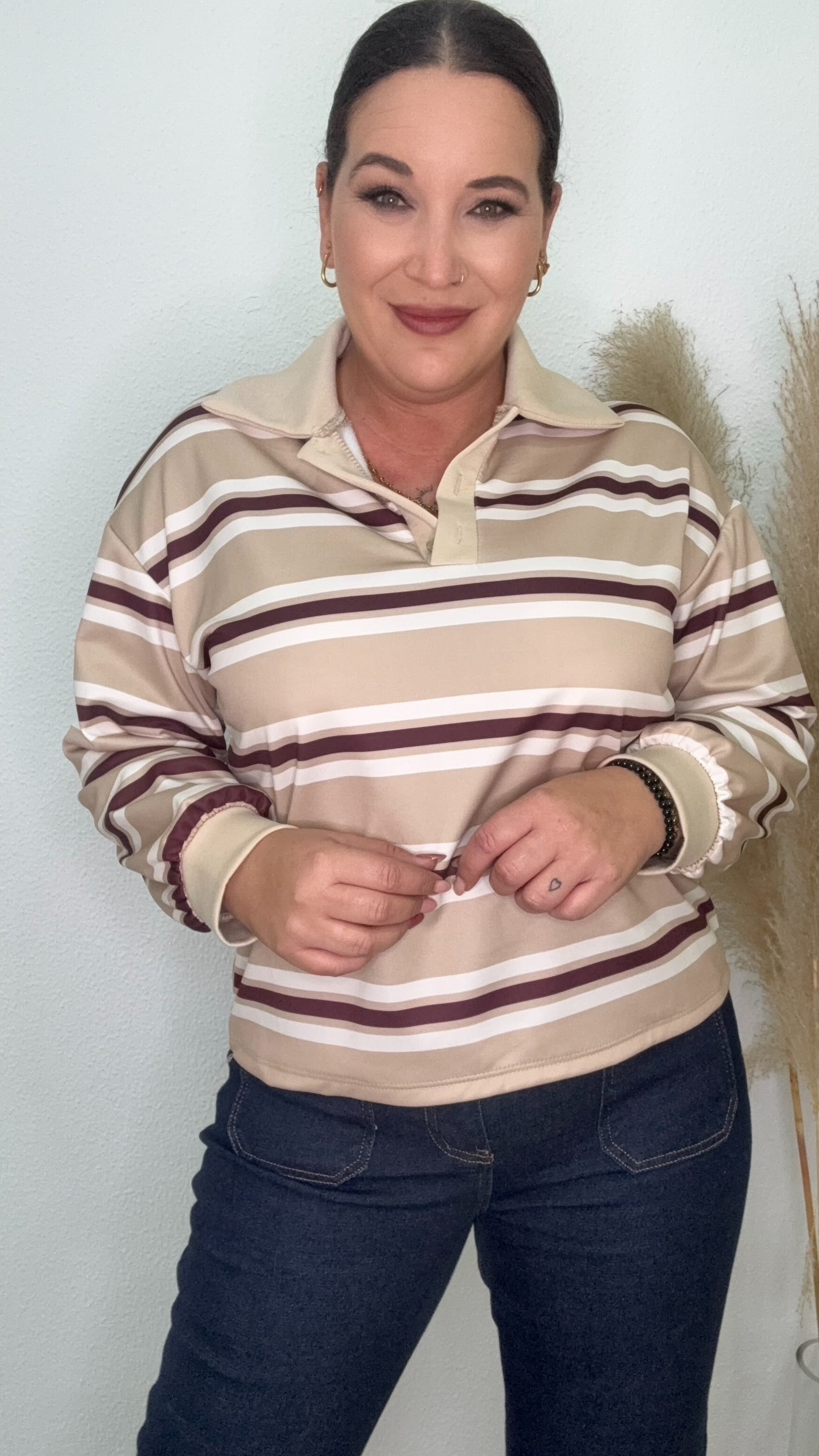 SUDADERA CLAUDIA BEIGE