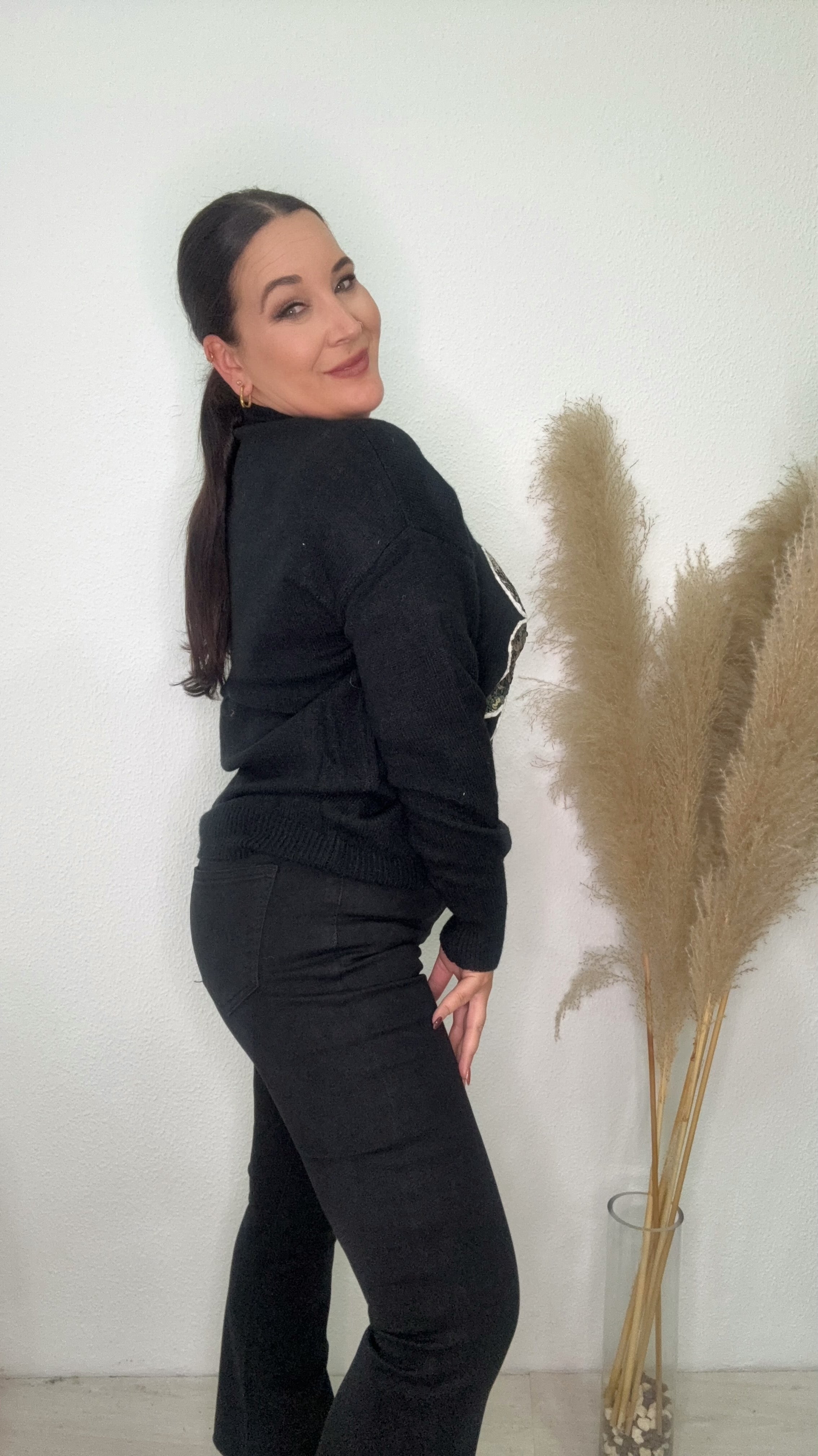 PANTALON MELISA VAQUERO NEGRO