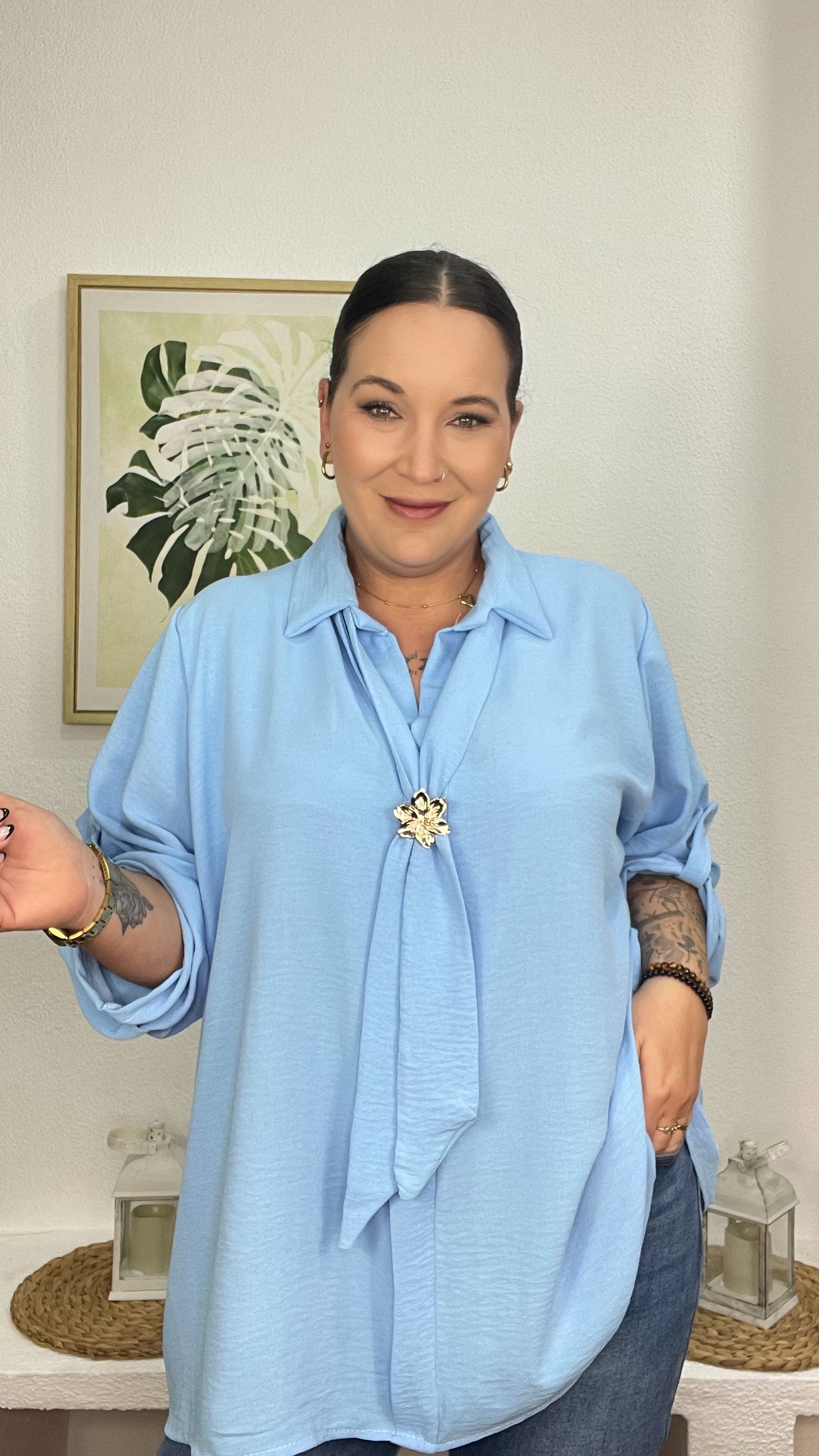 blusa fluida mujer GlowXL Chiclana