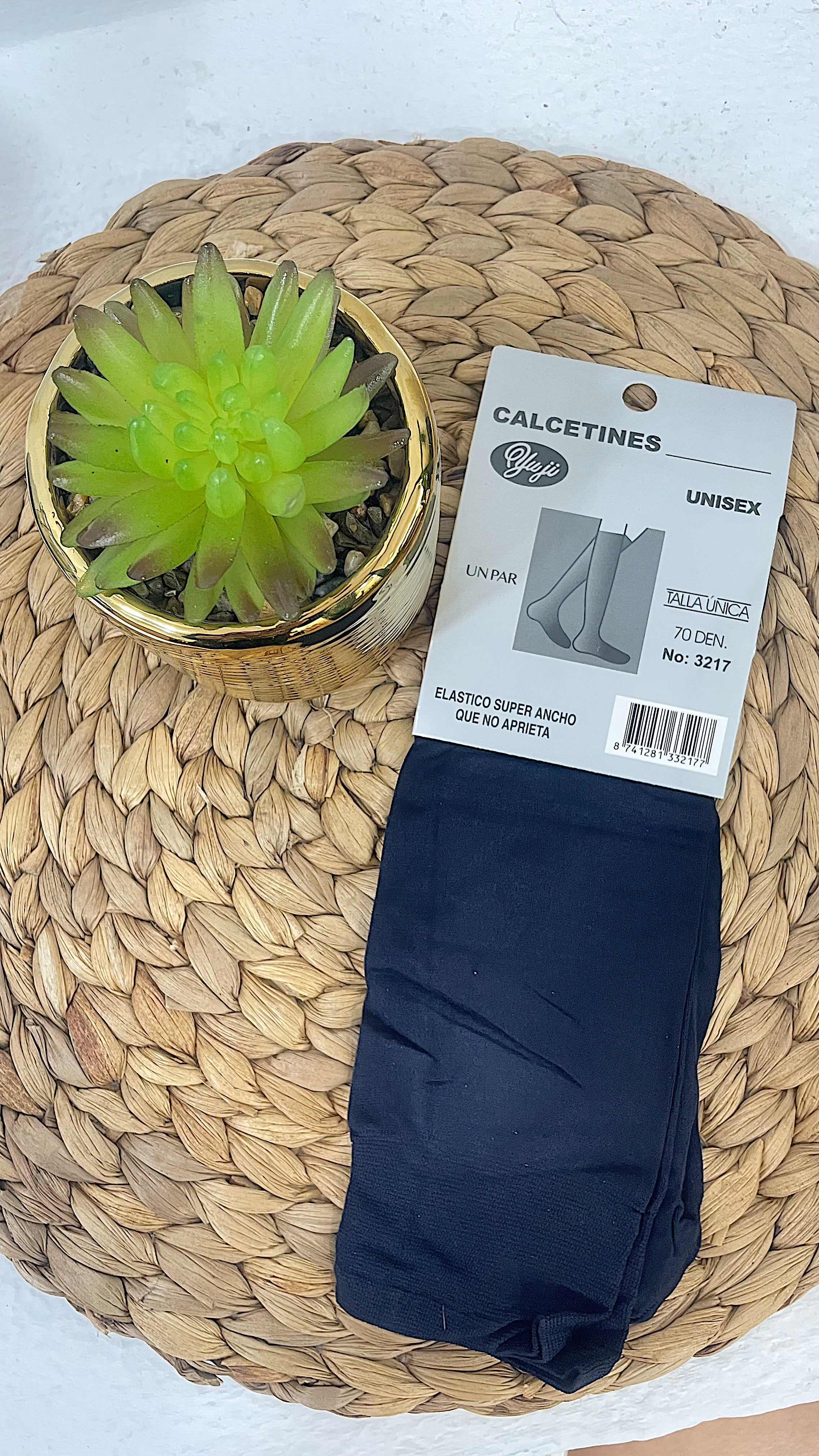 Calcetines de media unisex 70 DEN en color azul marino cómodos – GlowXL Chiclana