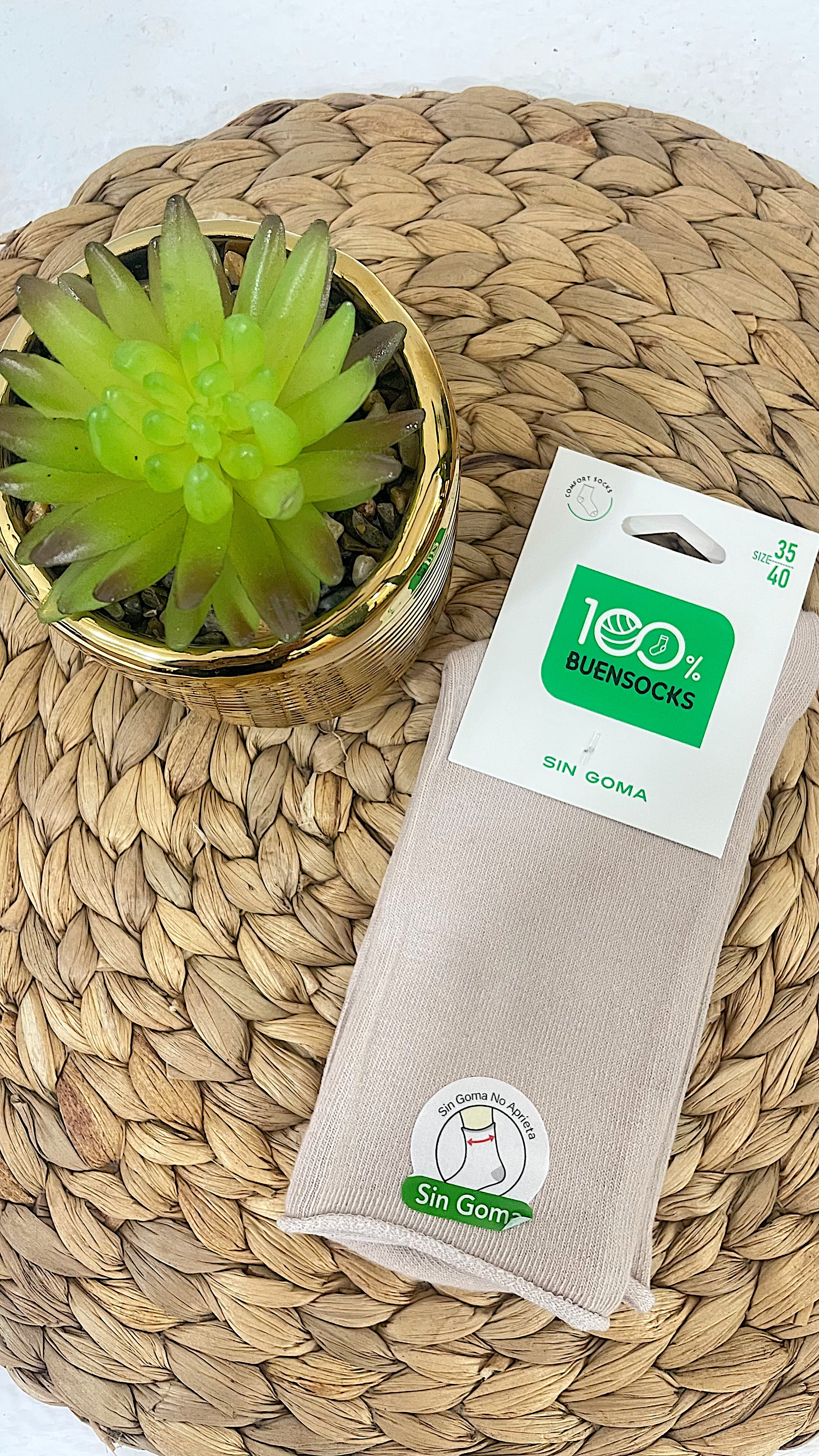 Calcetines sin goma para mujer en color gris que no aprietan – GlowXL Chiclana