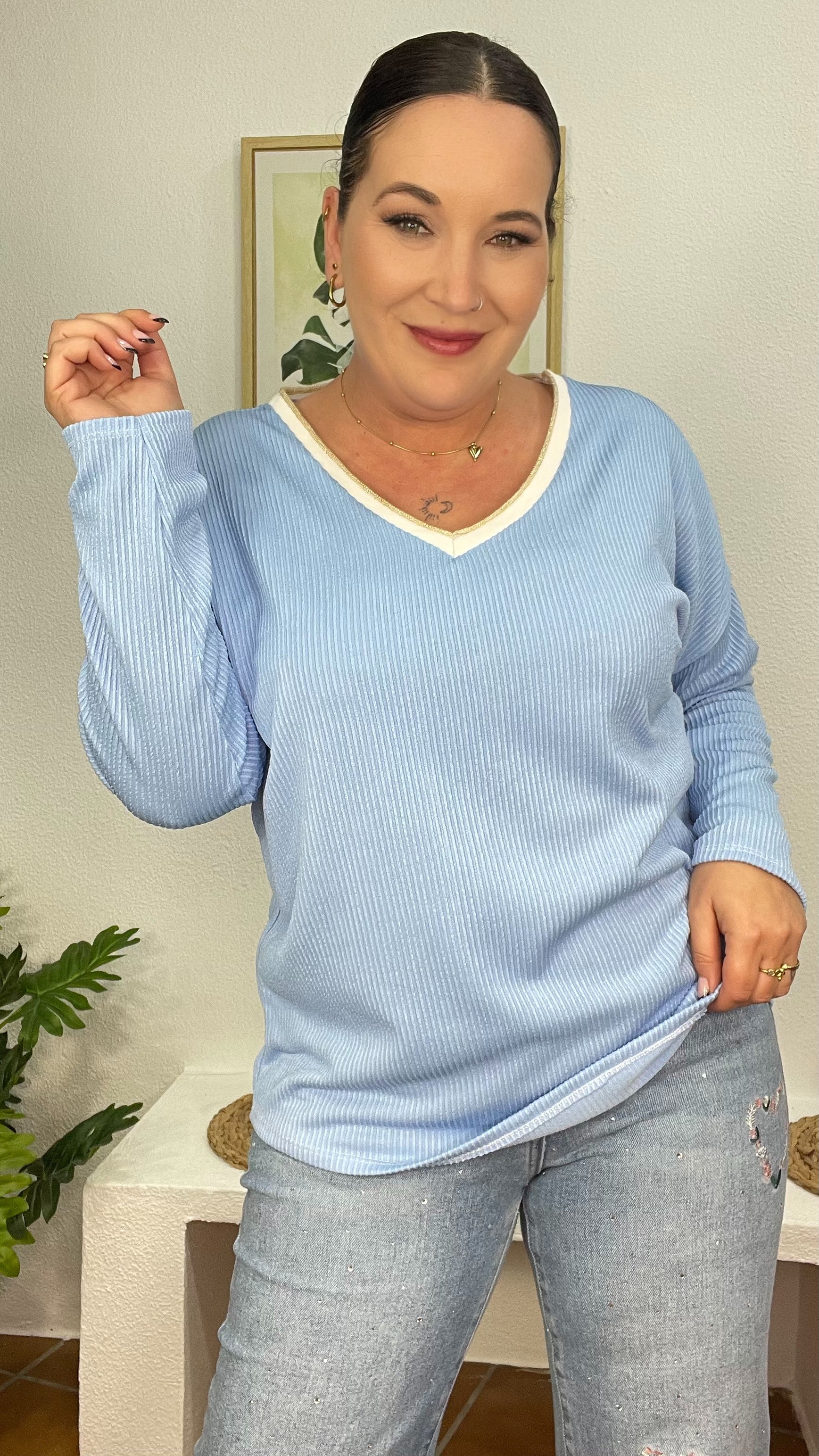 Camiseta mujer canalé GlowXL Chiclana de la Frontera