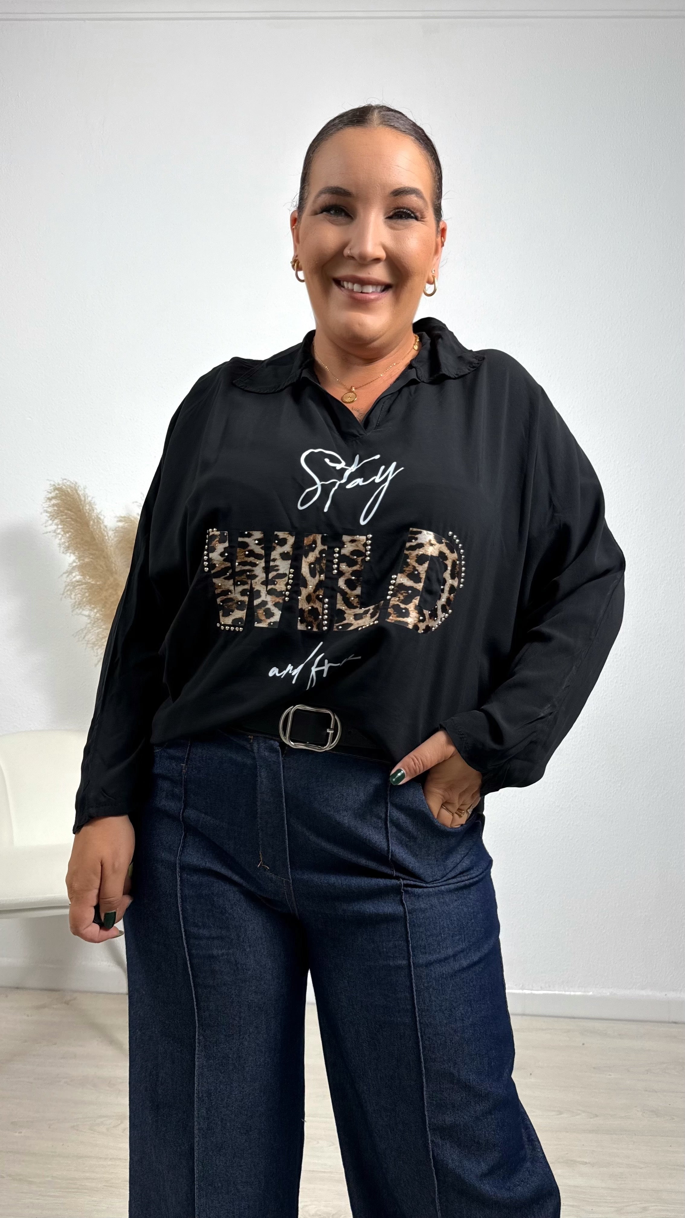 Blusa Estefania negra