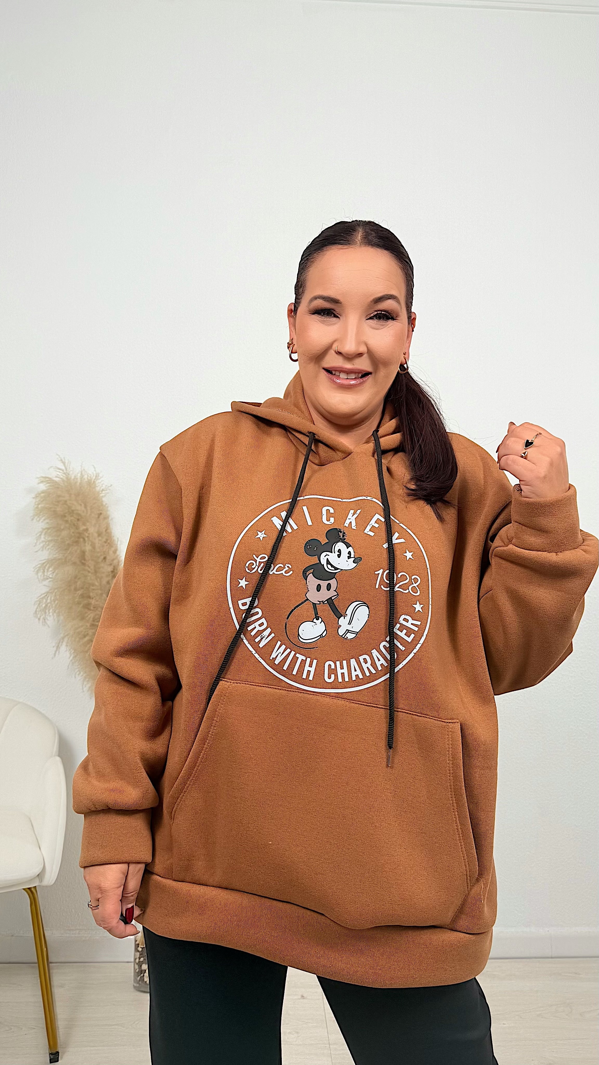 SUDADERA VINTAGE CAMEL