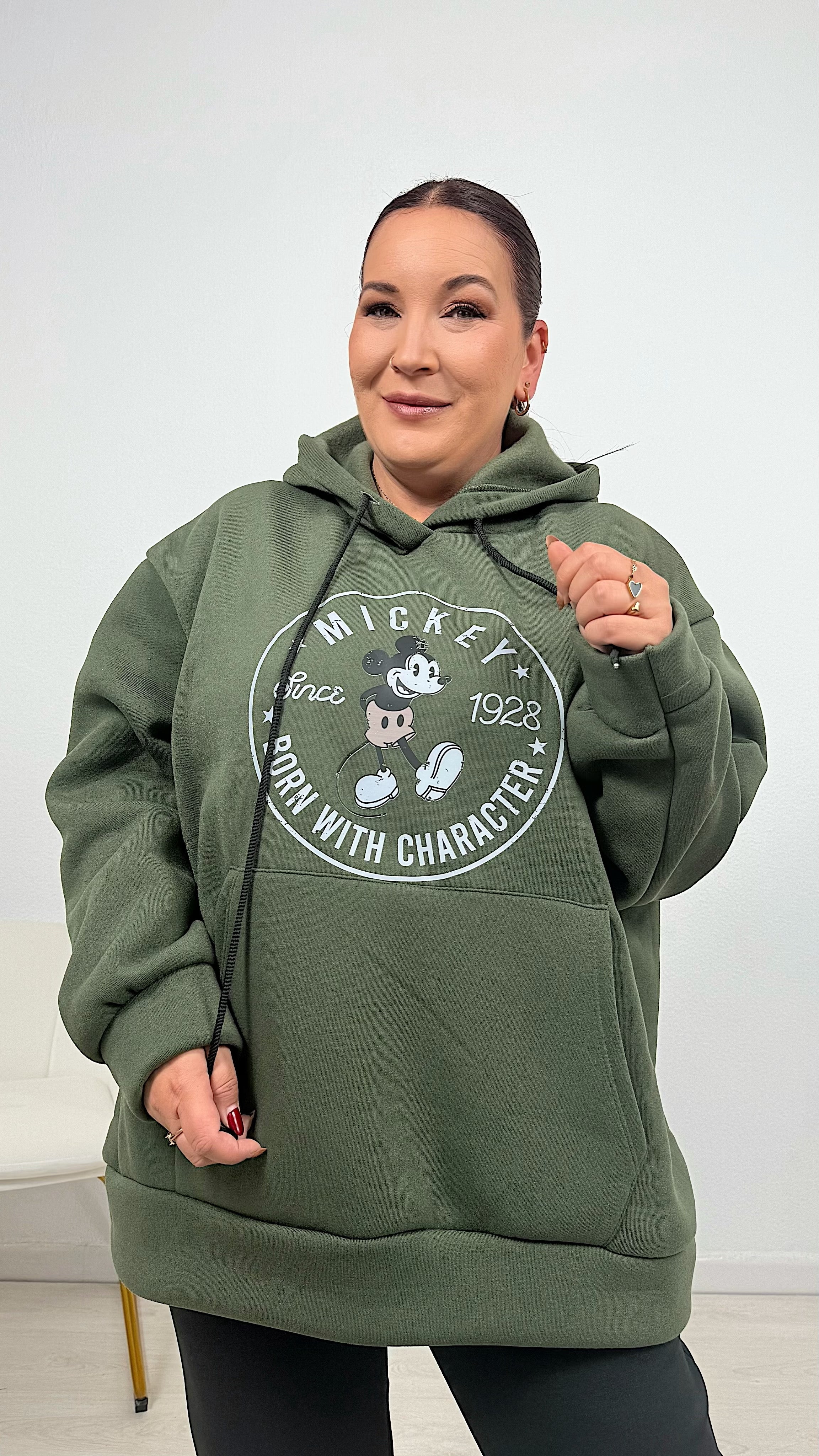 SUDADERA VINTAGE VERDE