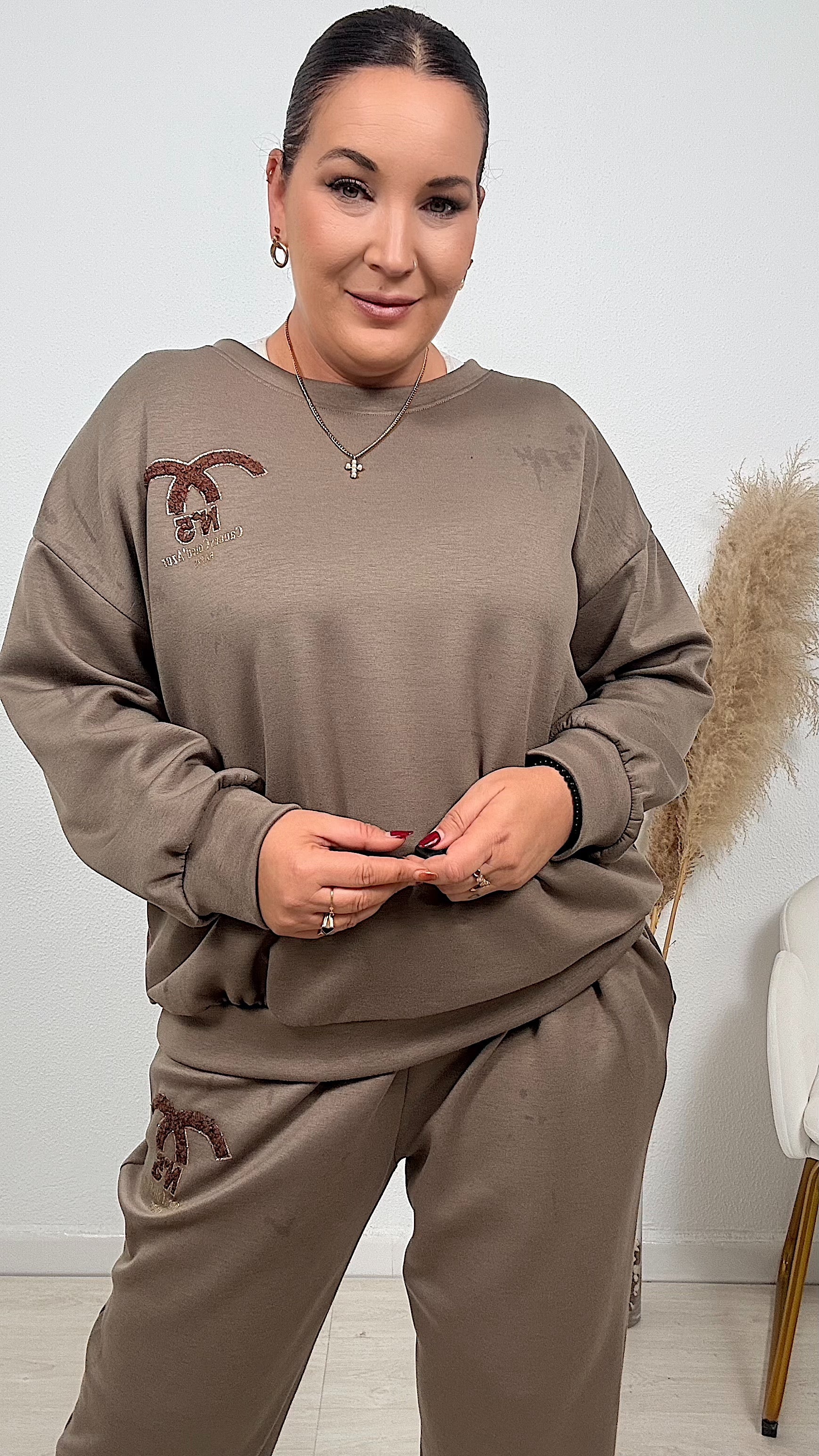 SUDADERA REINA TAUPE