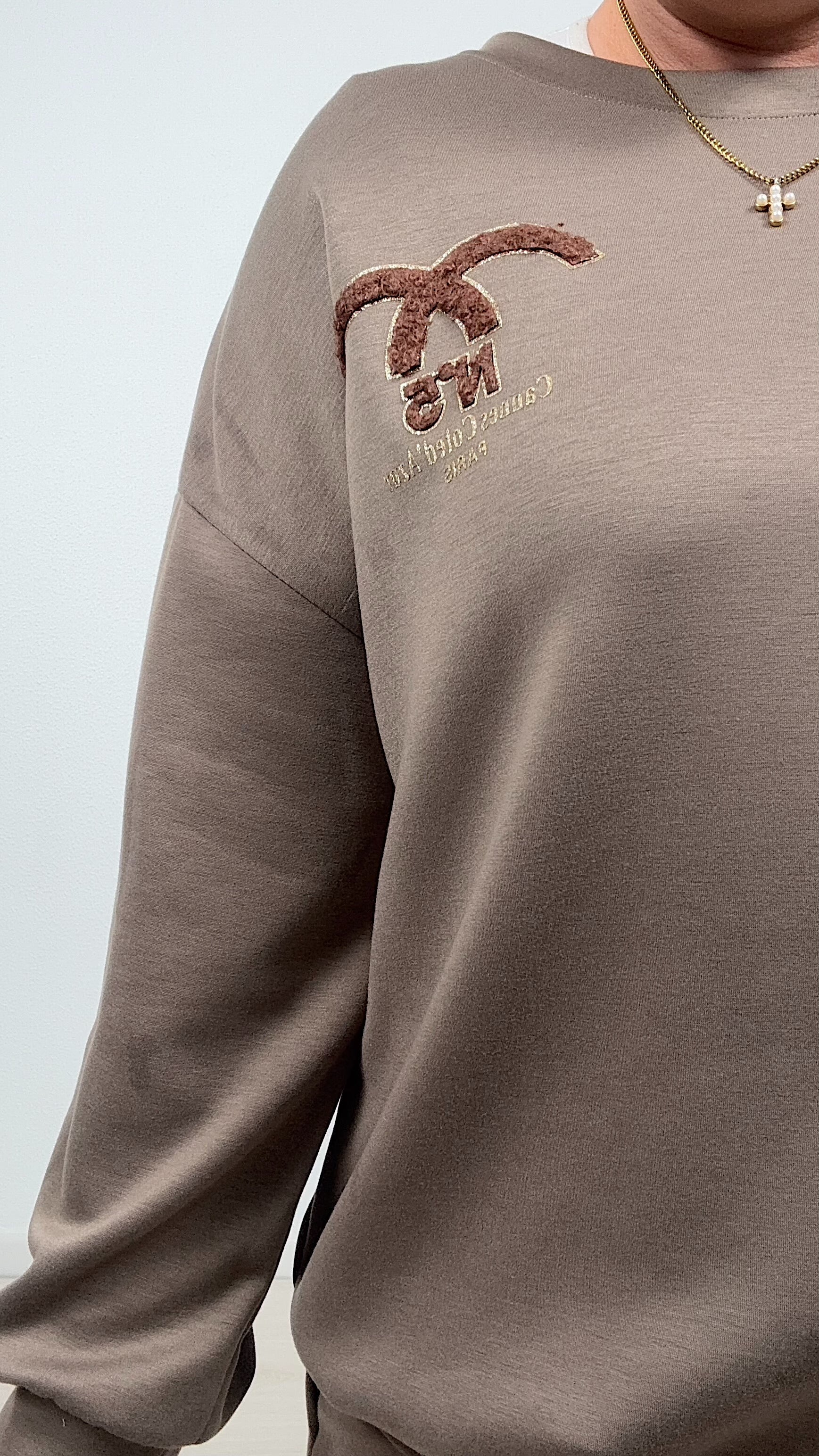 SUDADERA REINA TAUPE