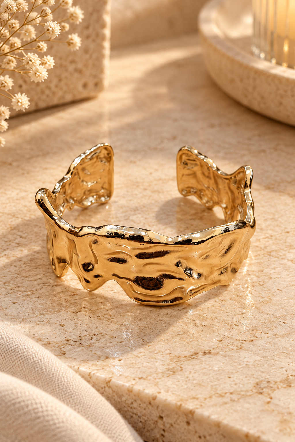 PULSERA ACERO DORADA 114889