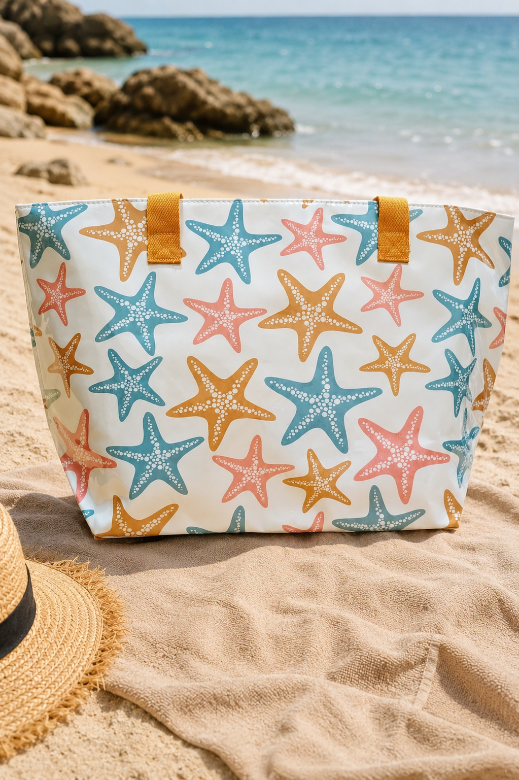 Bolso de playa estrellas marinas