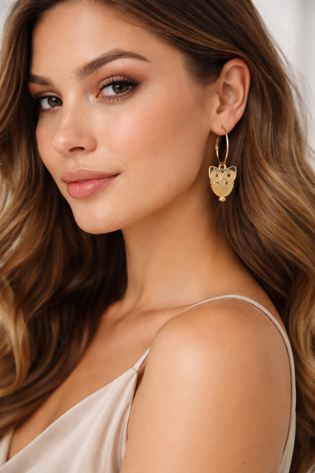 Pendientes acero Buho