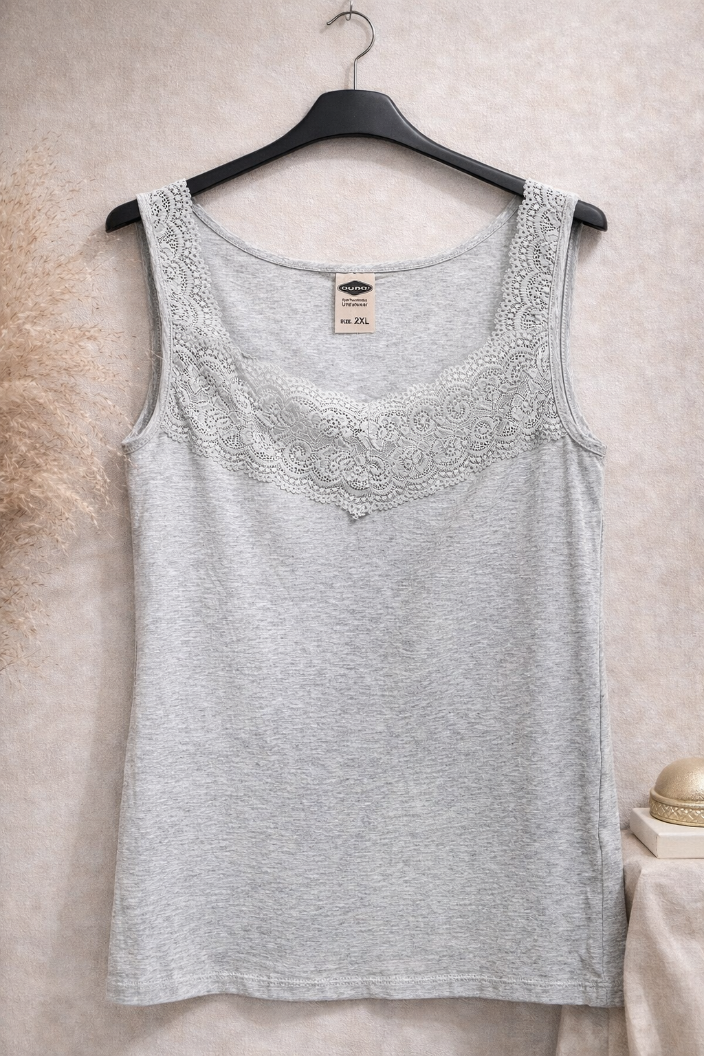 CAMISETA INTERIOR ENCAJE TALLA GRANDE