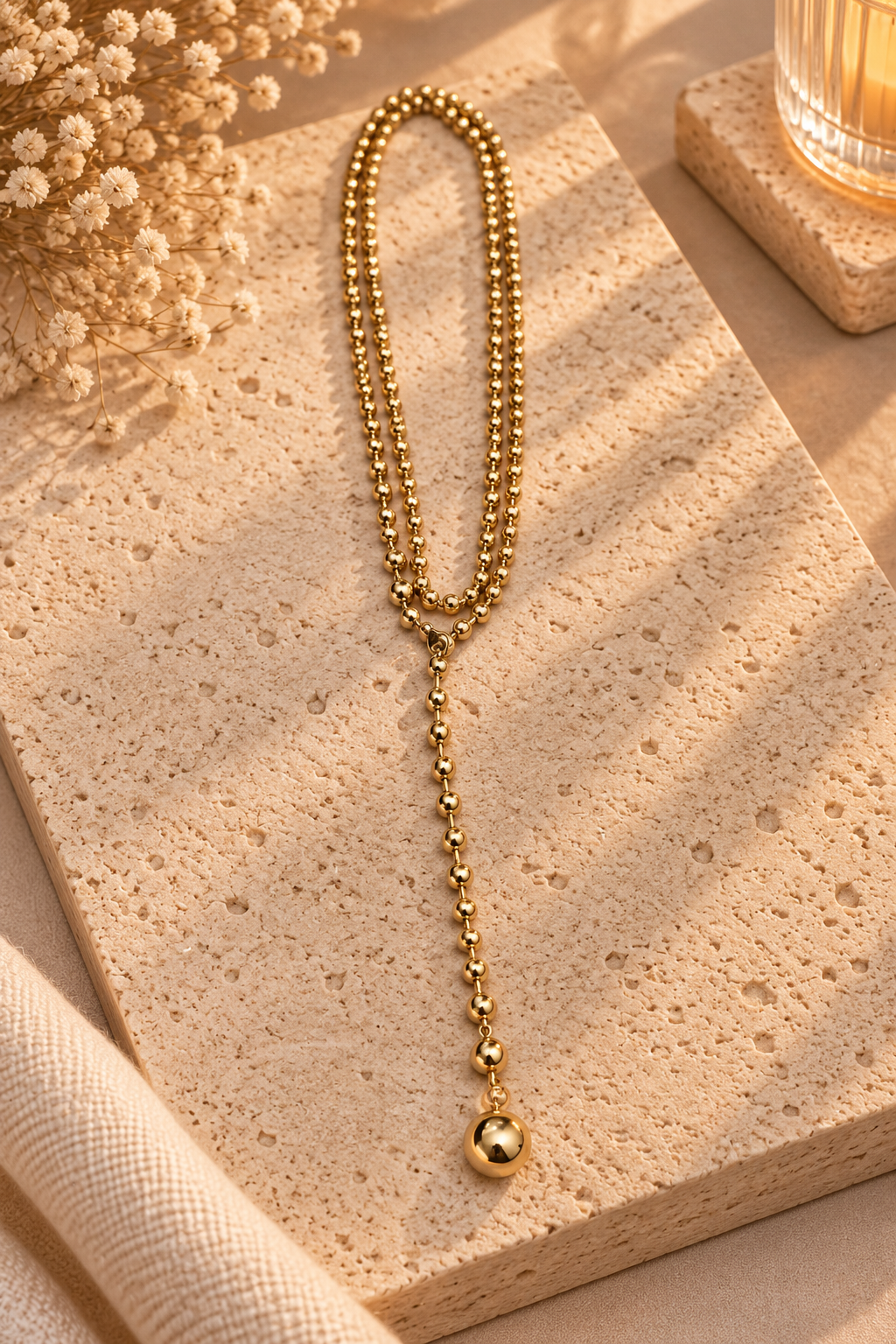 COLLAR ACERO DORADO GR556