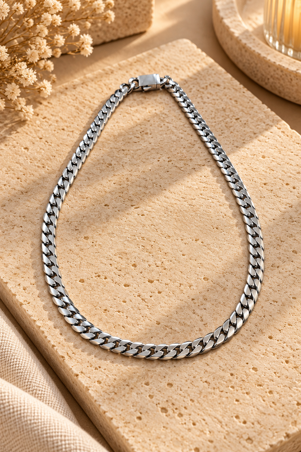 COLLAR ACERO PLATEADO 200938