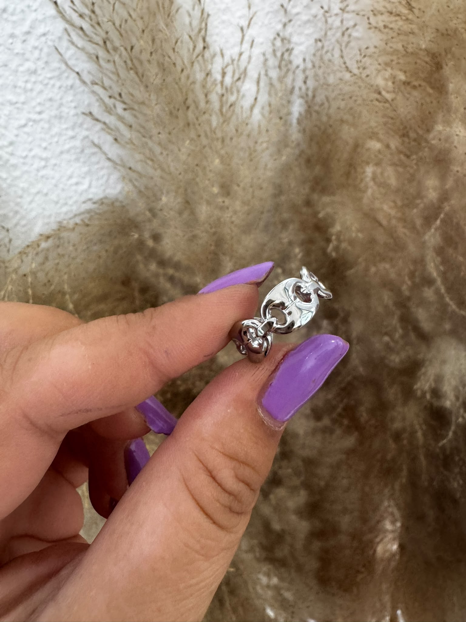 ANILLO PLATA ESLABONES