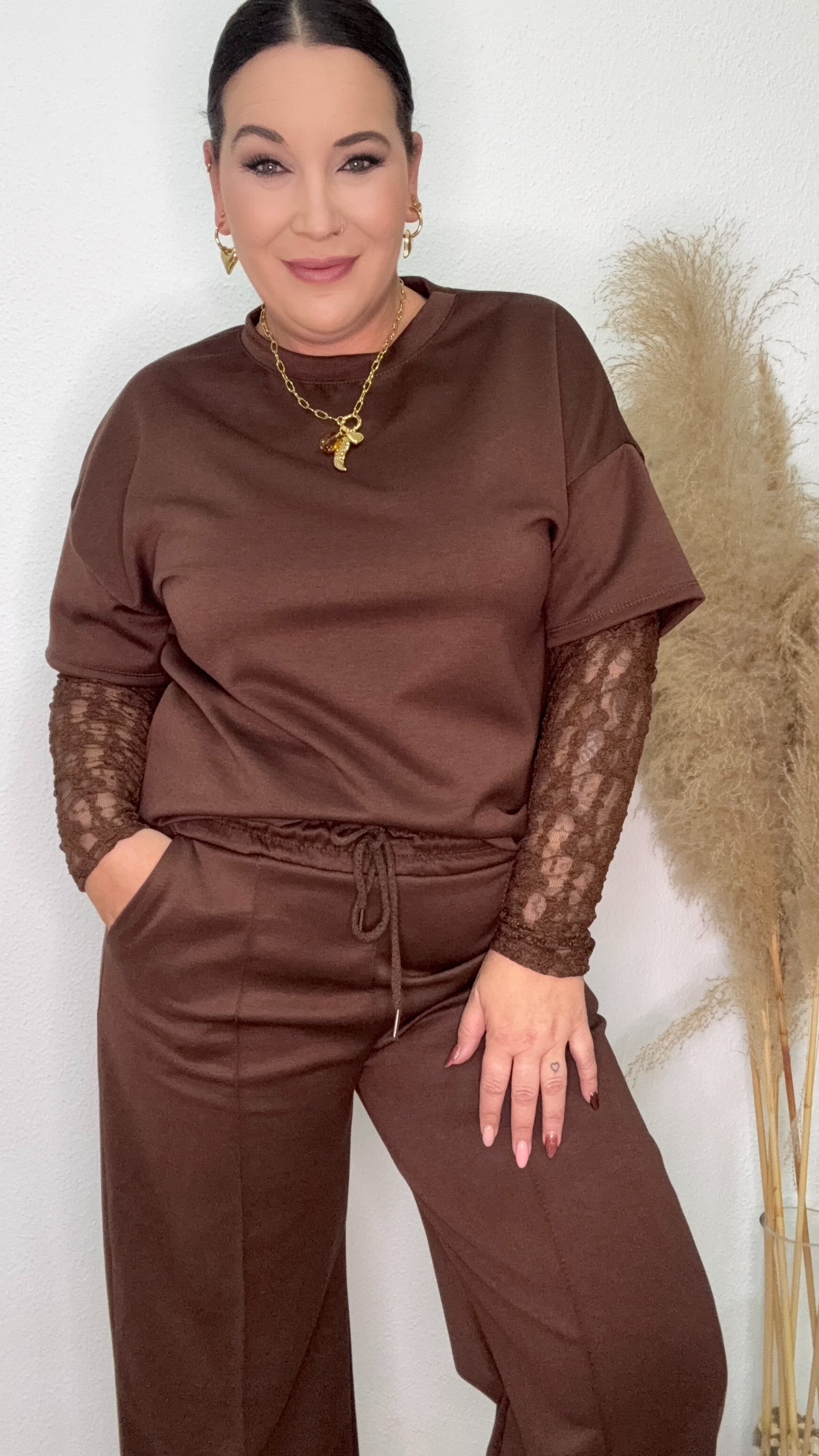 PANTALON DEBORA MARRON