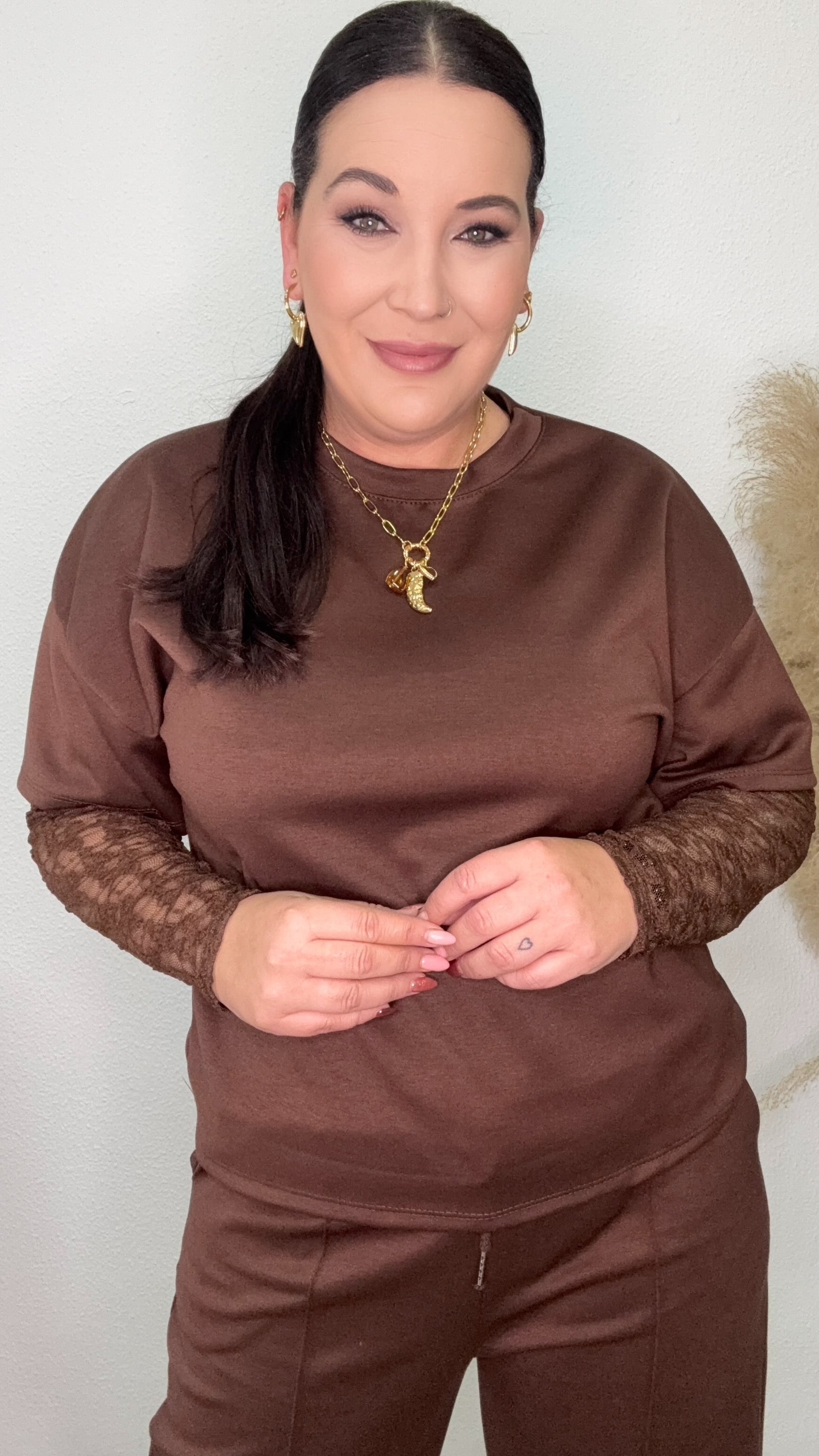 CAMISETA DEBORA MARRON