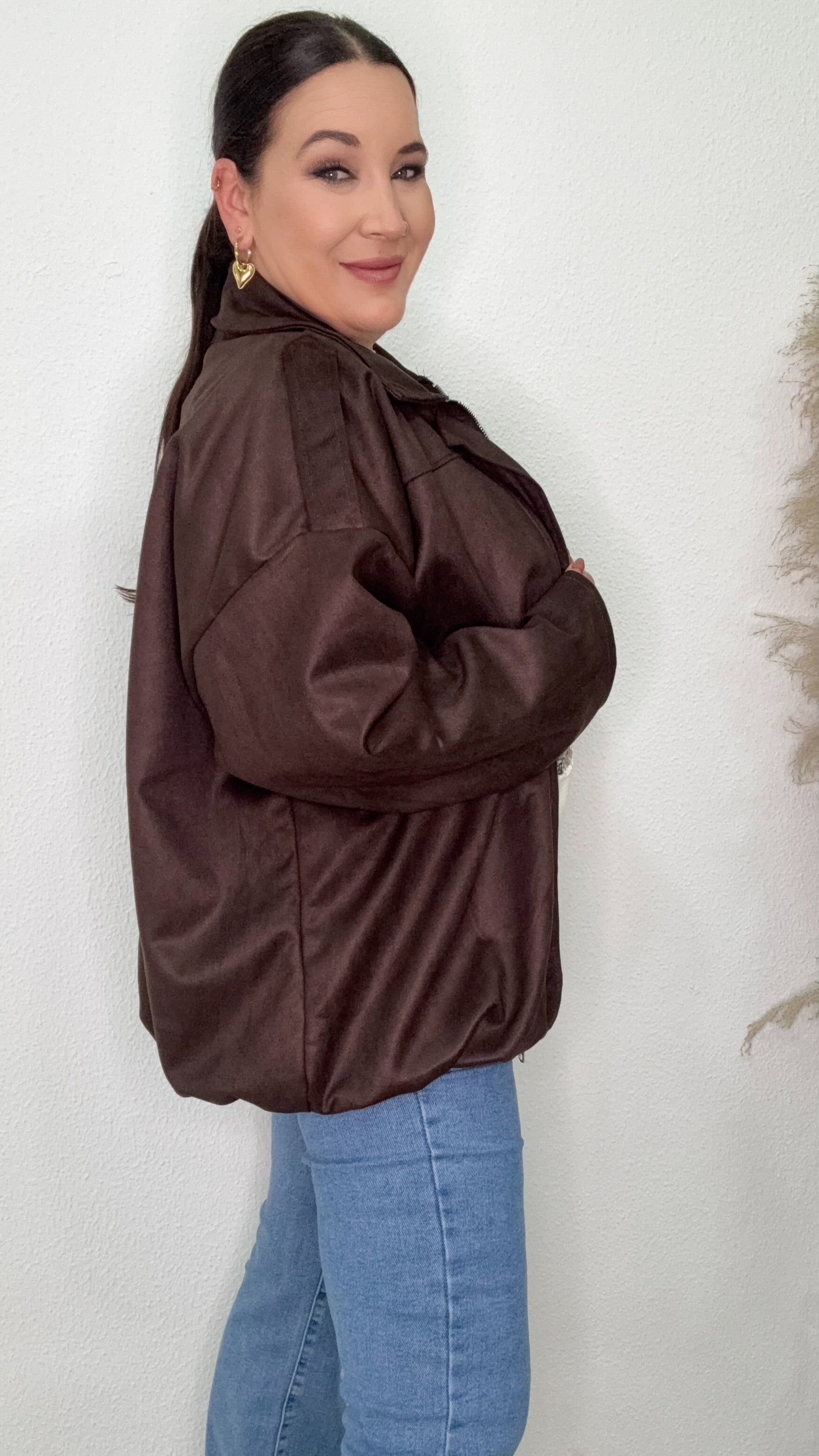 CHAQUETA ALBA MARRON