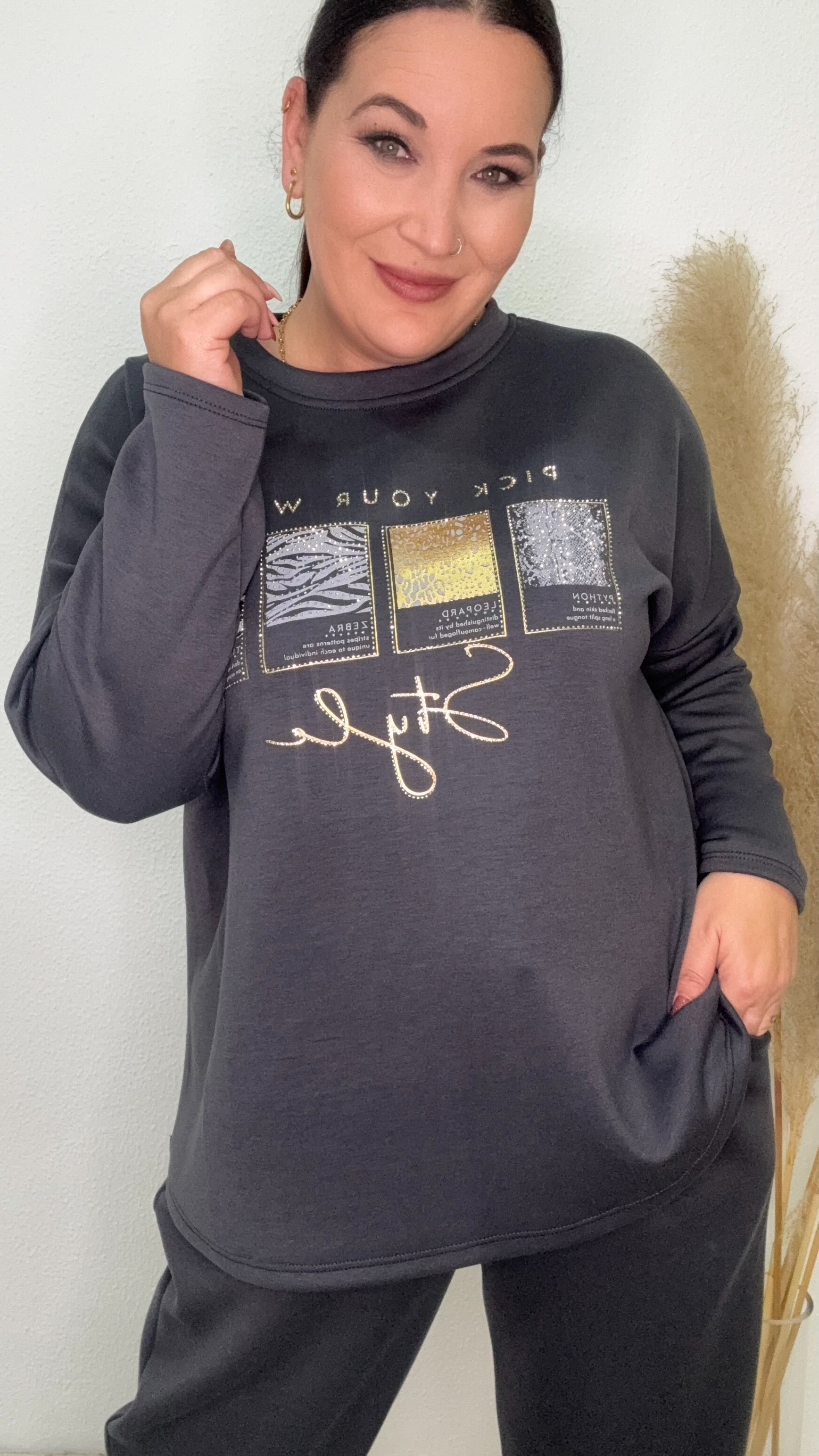 SUDADERA MELISA GRIS