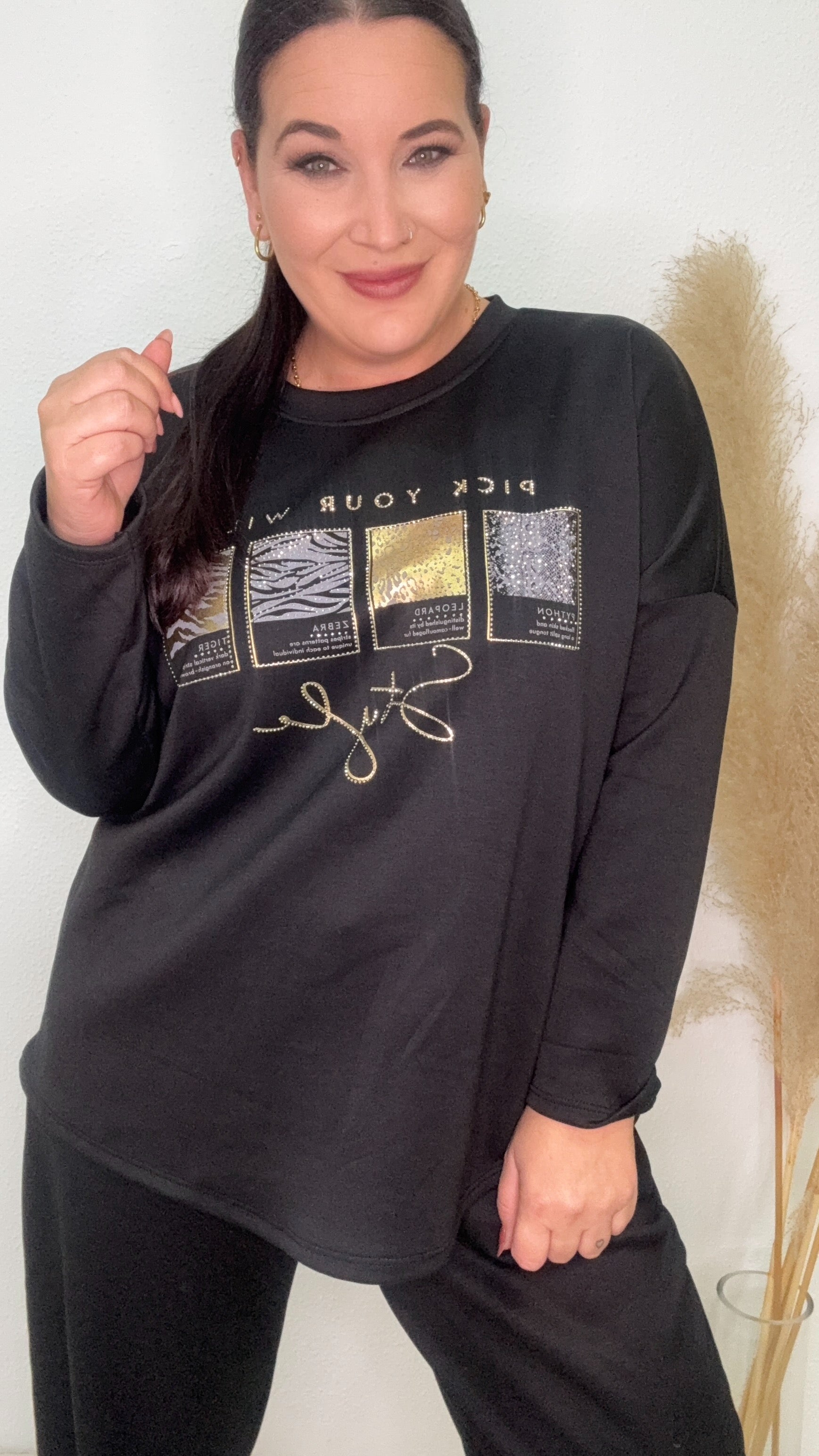 SUDADERA MELISA NEGRA