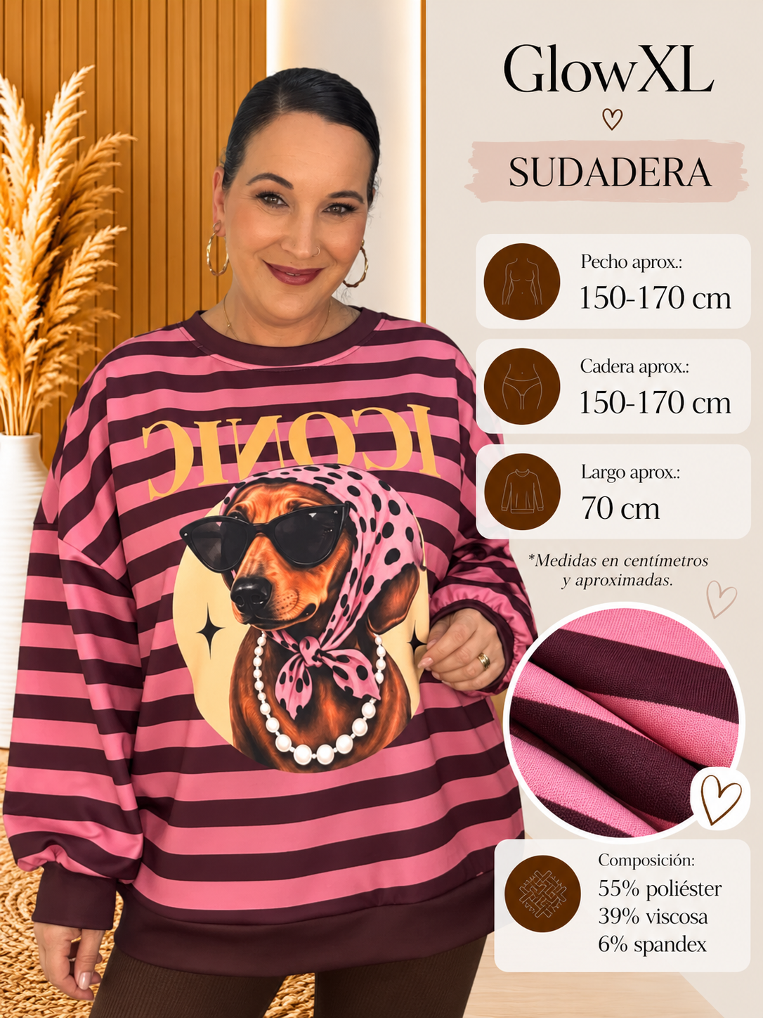SUDADERA LAILA CURVY