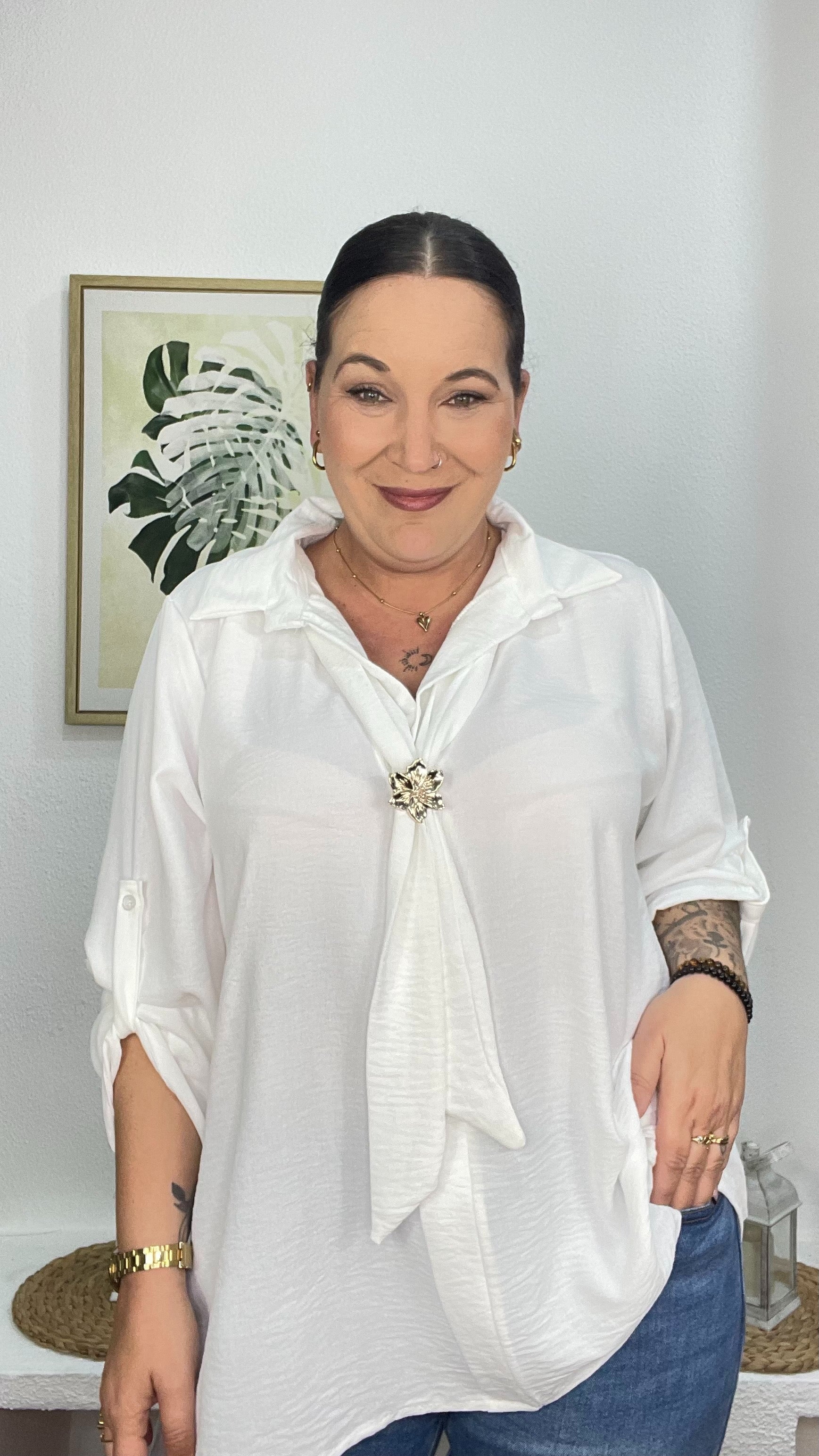 blusa fluida mujer GlowXL Chiclana