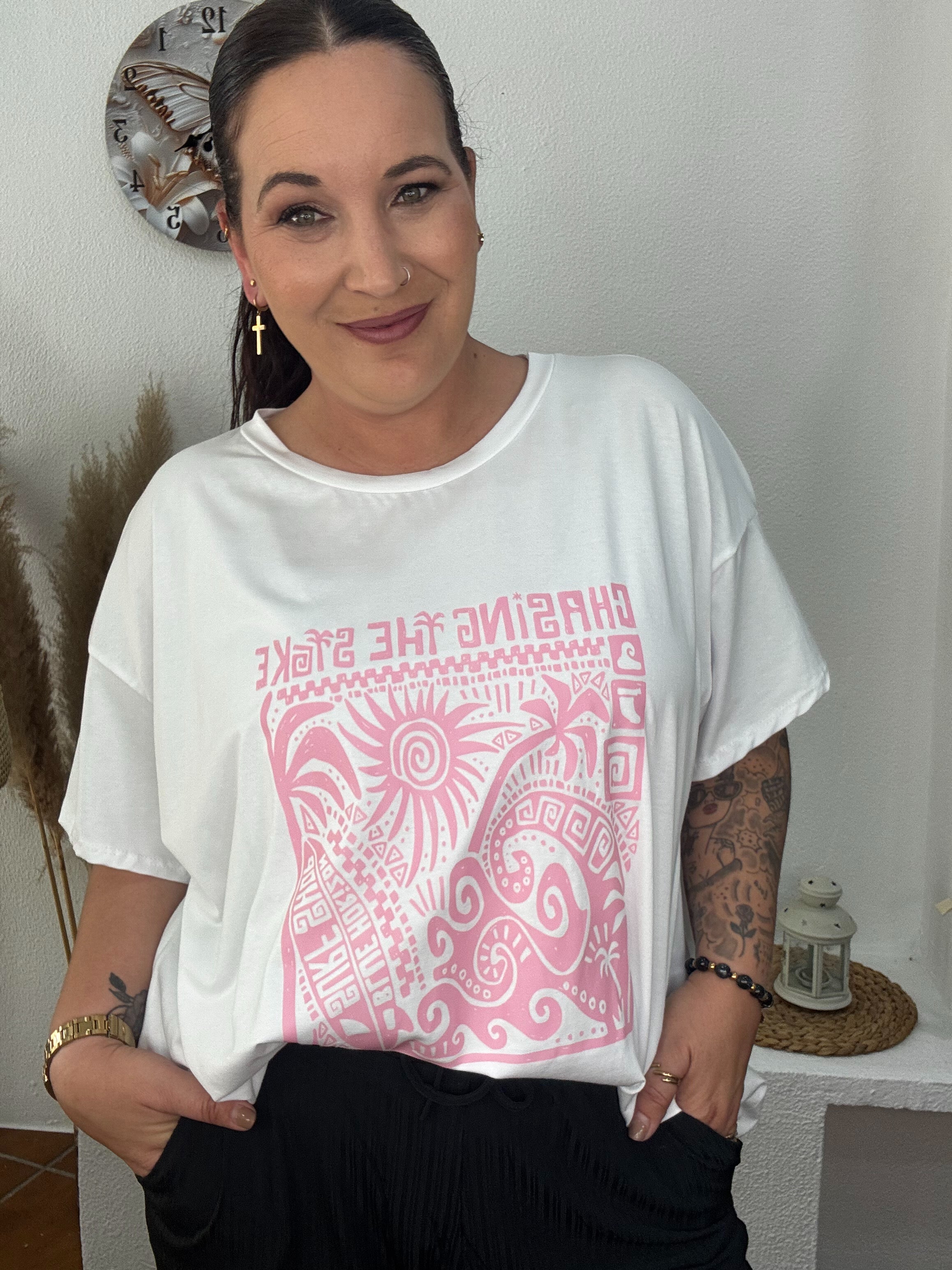 CAMISETA ROSA