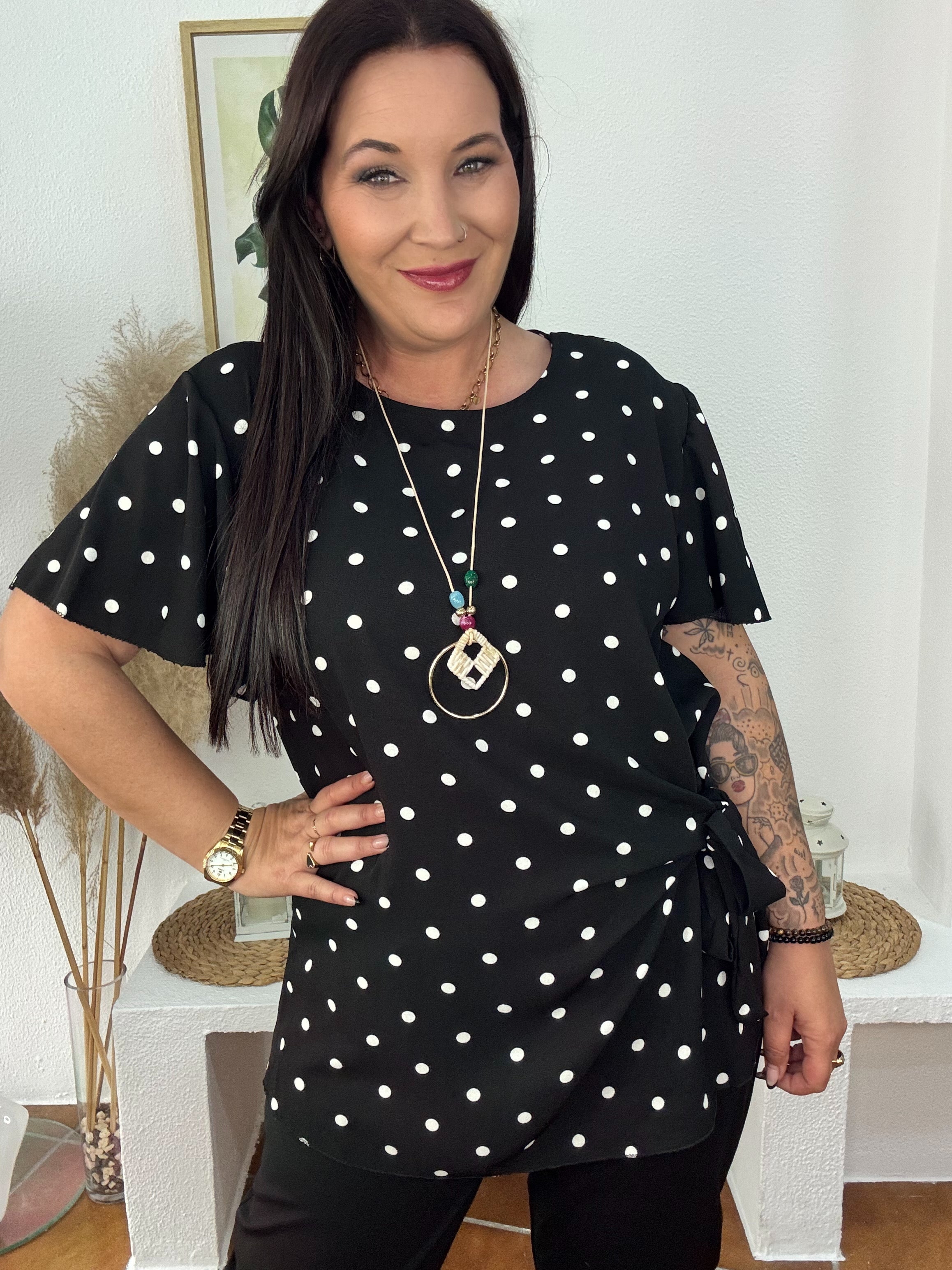 camiseta lunares mujer GlowXL Chiclana de la Frontera