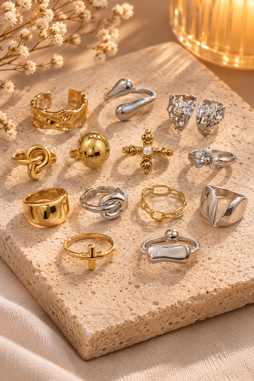 ANILLO ACERO ALEATORIO