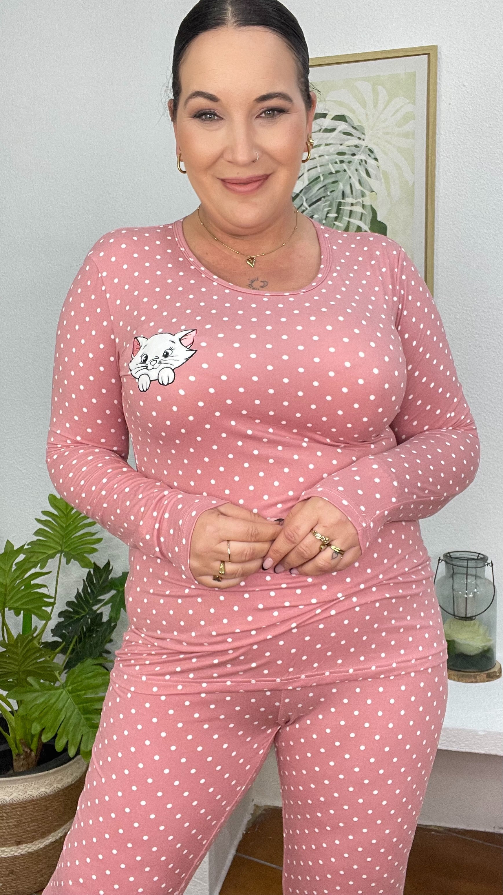 pijama de mujer con lunares GlowXL Chiclana de la Frontera